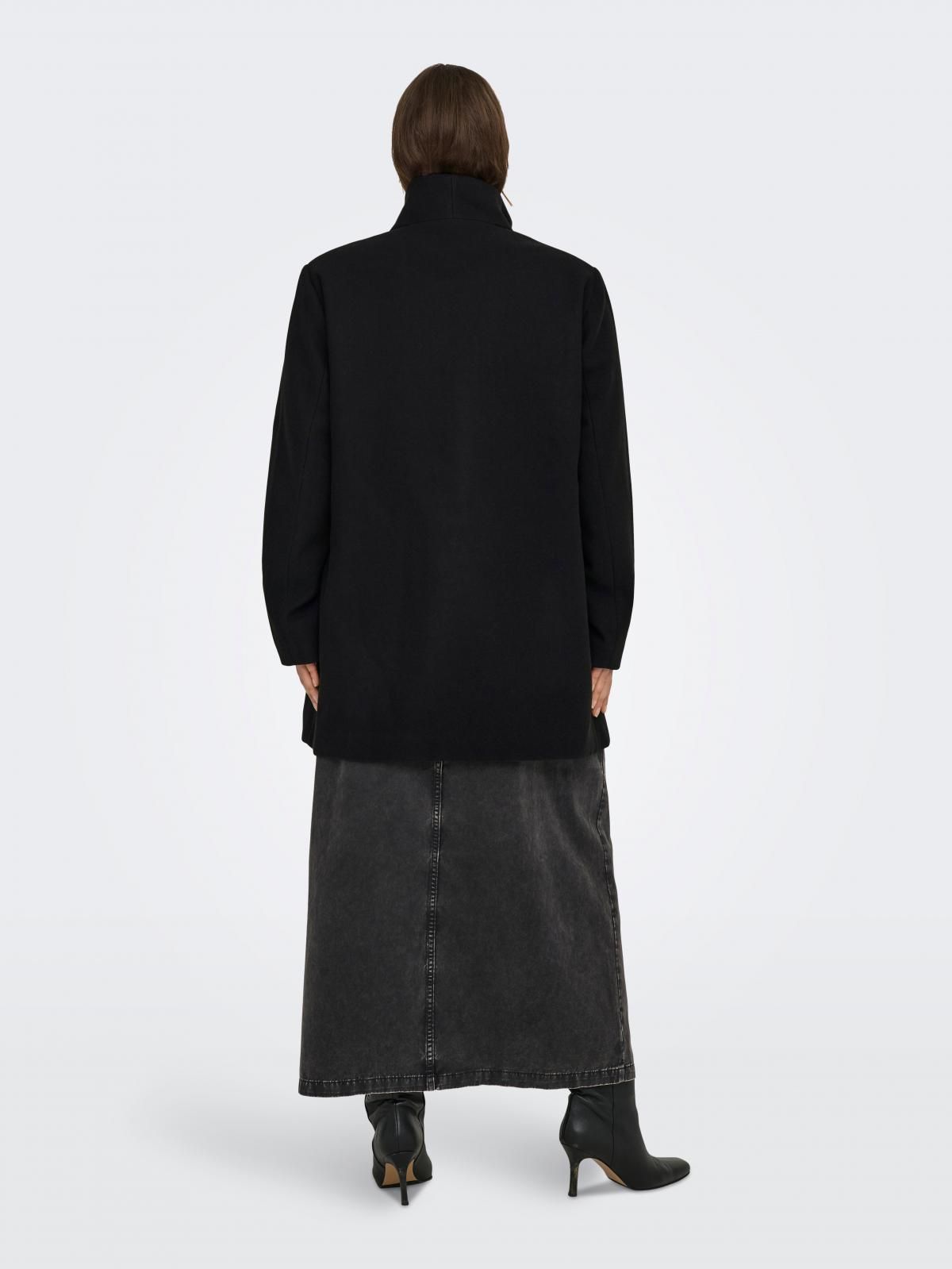 온리 플러스사이즈 더블버튼 블랙 코트 15370476_2161_1258954 BLACK / BLACK - 상세 이미지 2