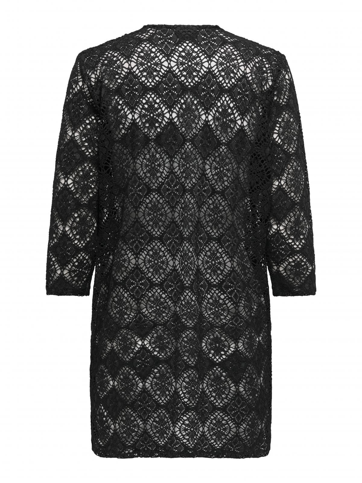 제이디와이 레이스 시스루 블랙 오픈 가디건 15325301_2161 BLACK / BLACK - 상세 이미지 4