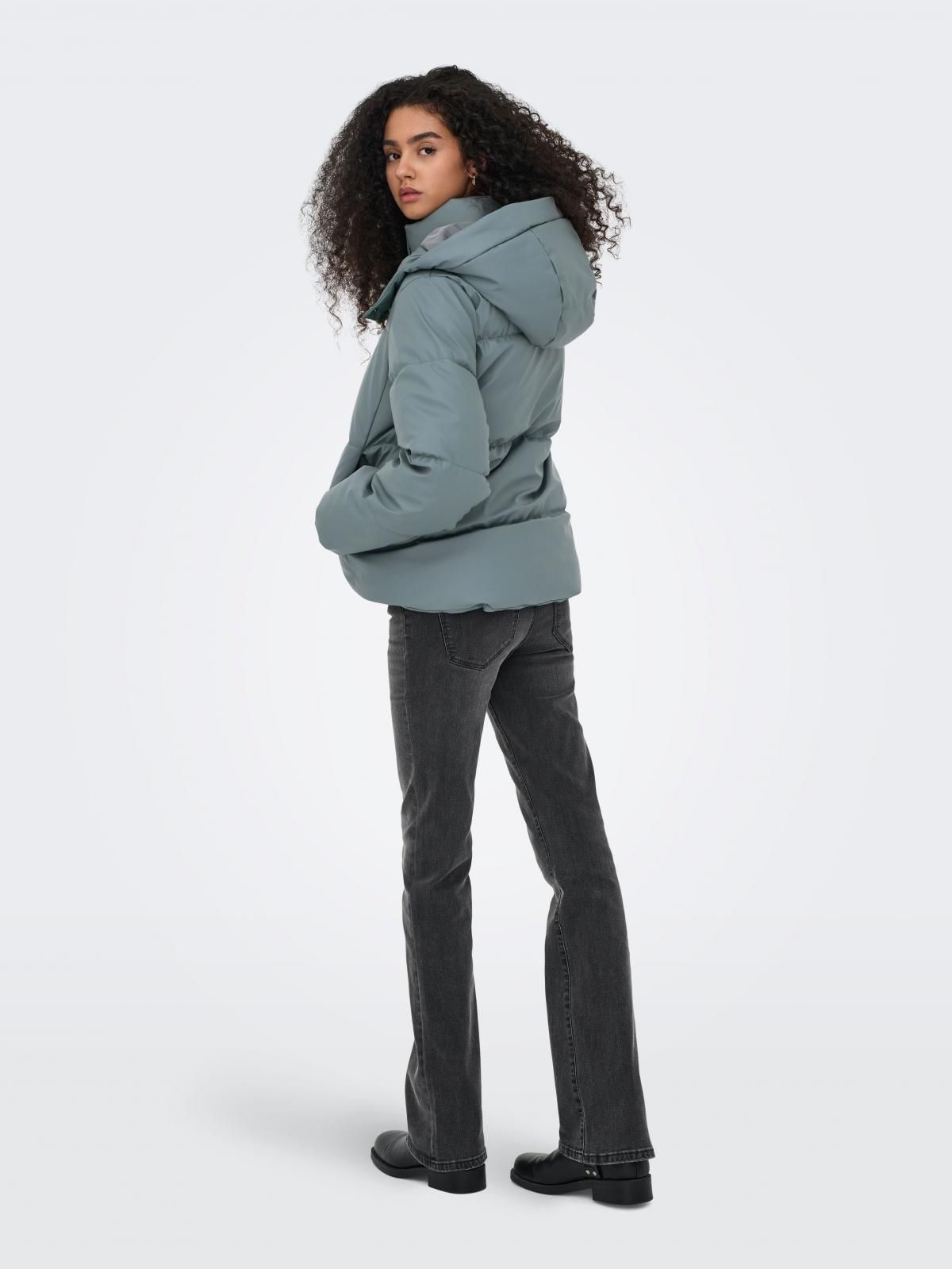 온리 테크니컬 숏 패딩 푸퍼 재킷 15365796_1469 GREEN / BALSAM GREEN - 상세 이미지 2