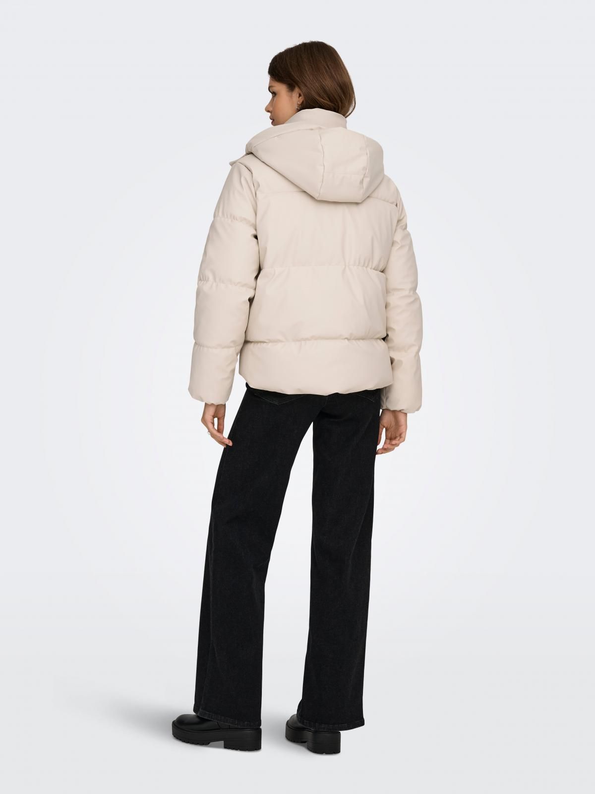 온리 테크니컬 숏 패딩 아이보리 재킷 15365796_115 BEIGE / PUMICE STONE - 상세 이미지 3