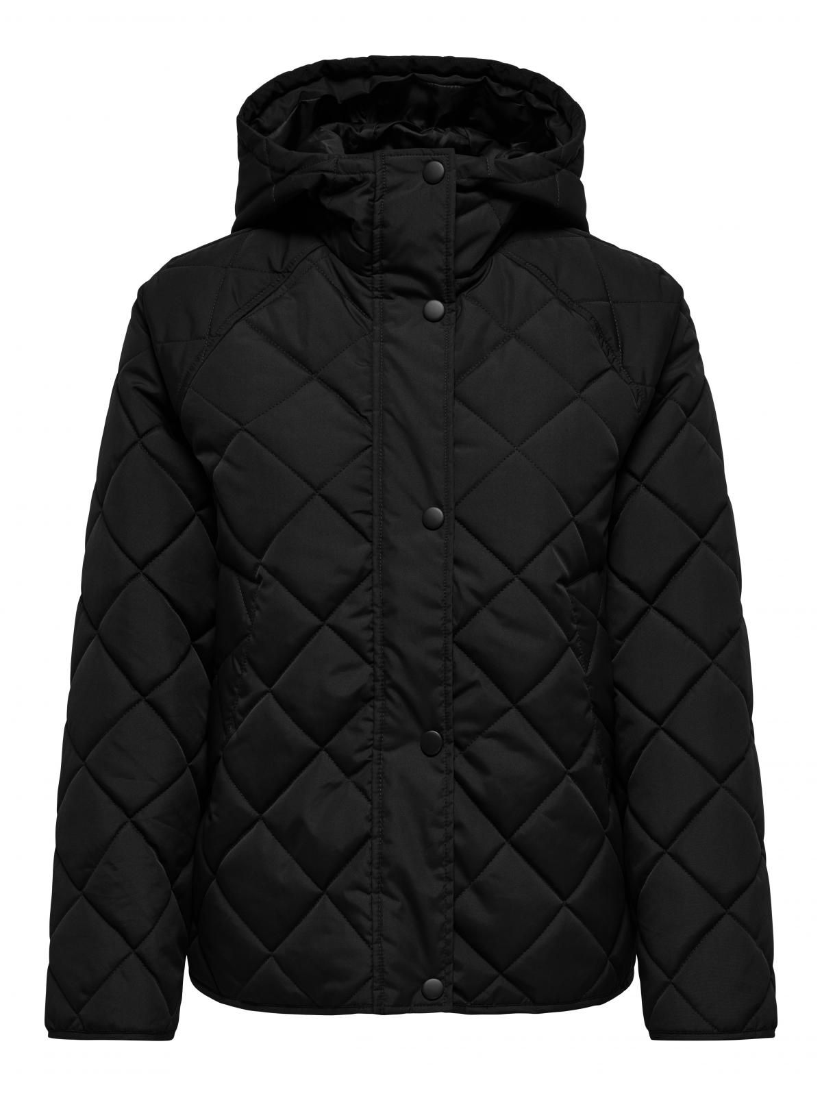 온리 프리미엄 퀼팅 패딩 후드 재킷 15358867_2161 BLACK / BLACK - 상품 이미지