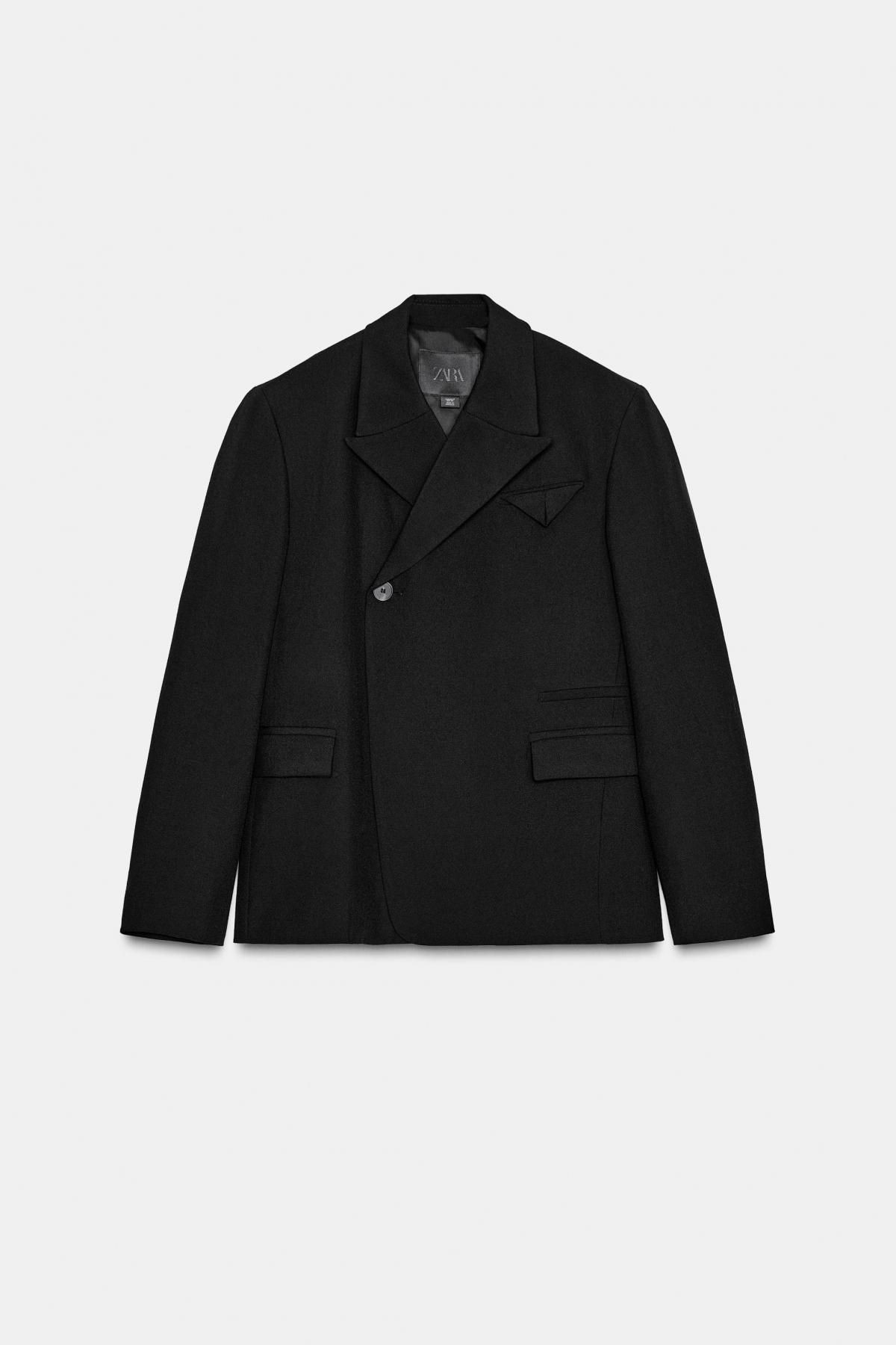 자라 프리미엄 울 블랙 테일러드 재킷 9343/511 BLACK - 상품 이미지