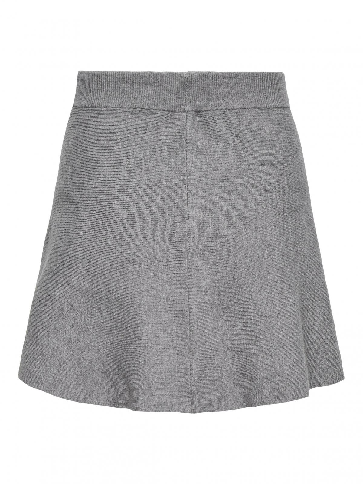 온리 니트 베이직 미니 스커트 15358138_2382 GREY / MEDIUM GREY MELANGE - 상세 이미지 4