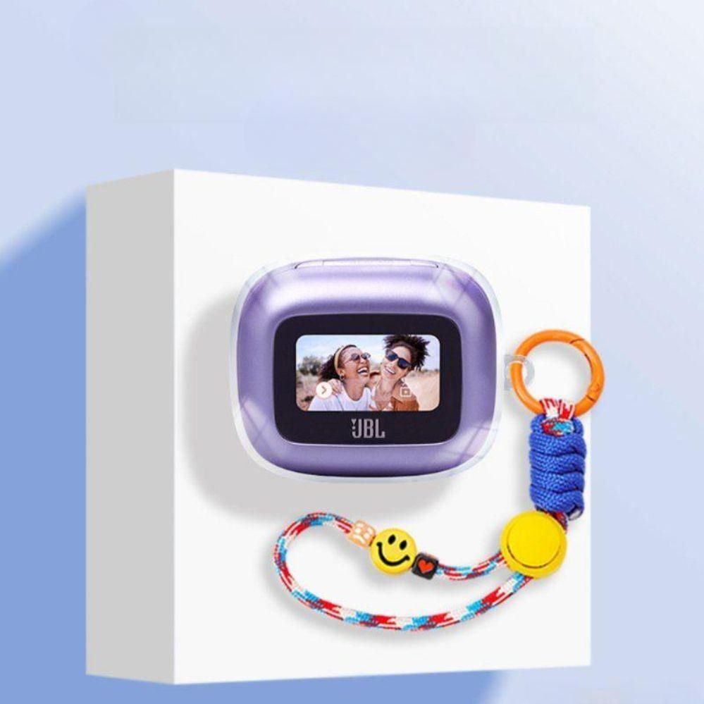 JBL 라이브 빔3 케이스 컬러풀 반투명 크리스탈 컬러 로프 스트랩 - 상품 이미지