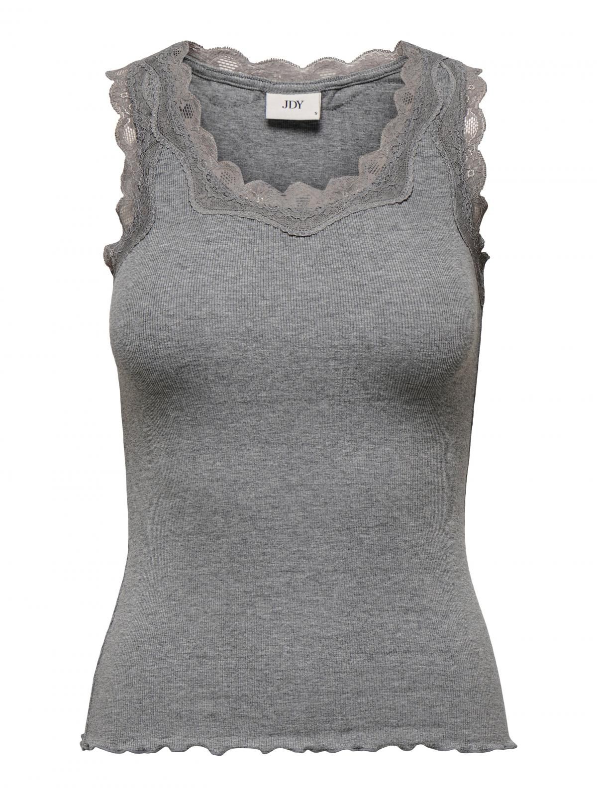 제이디와이 레이스 슬림핏 민소매 탱크탑 15335672_2382 GREY / MEDIUM GREY MELANGE - 상세 이미지 3