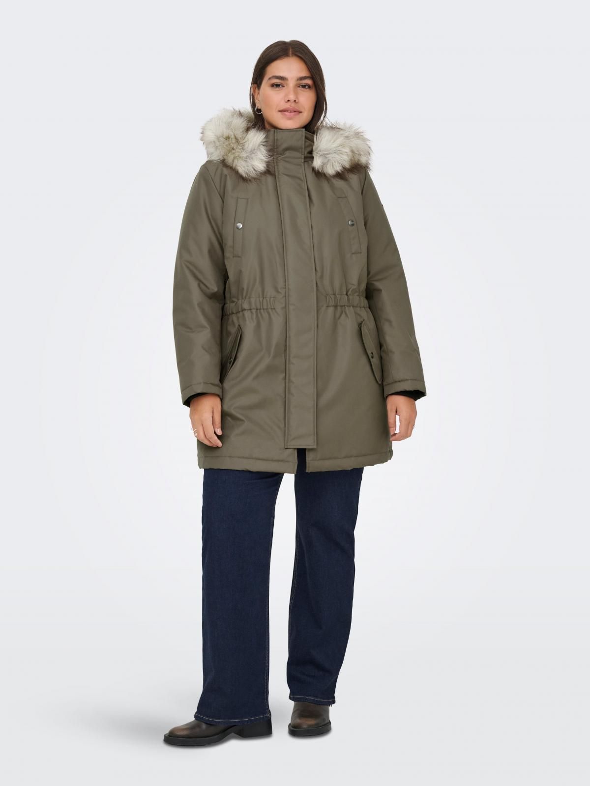 온리 빅사이즈 후드 퍼카라 롱 파카 15185999_189_889536 GREY / STONE GRAY - 상세 이미지 5