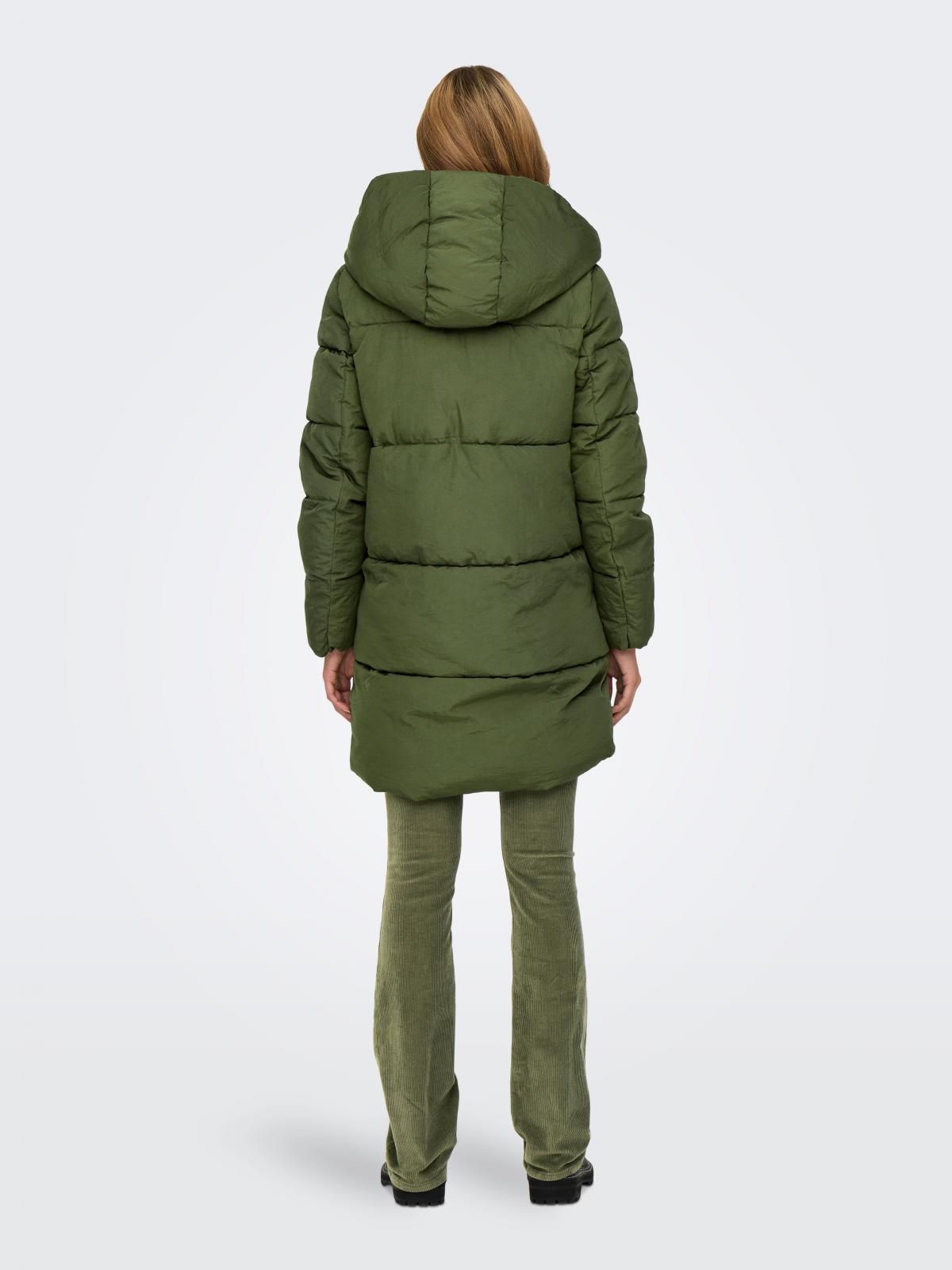 온리 윈드프루프 오버핏 롱 패딩 코트 15340754_1920 BROWN / DARK OLIVE - 상세 이미지 2