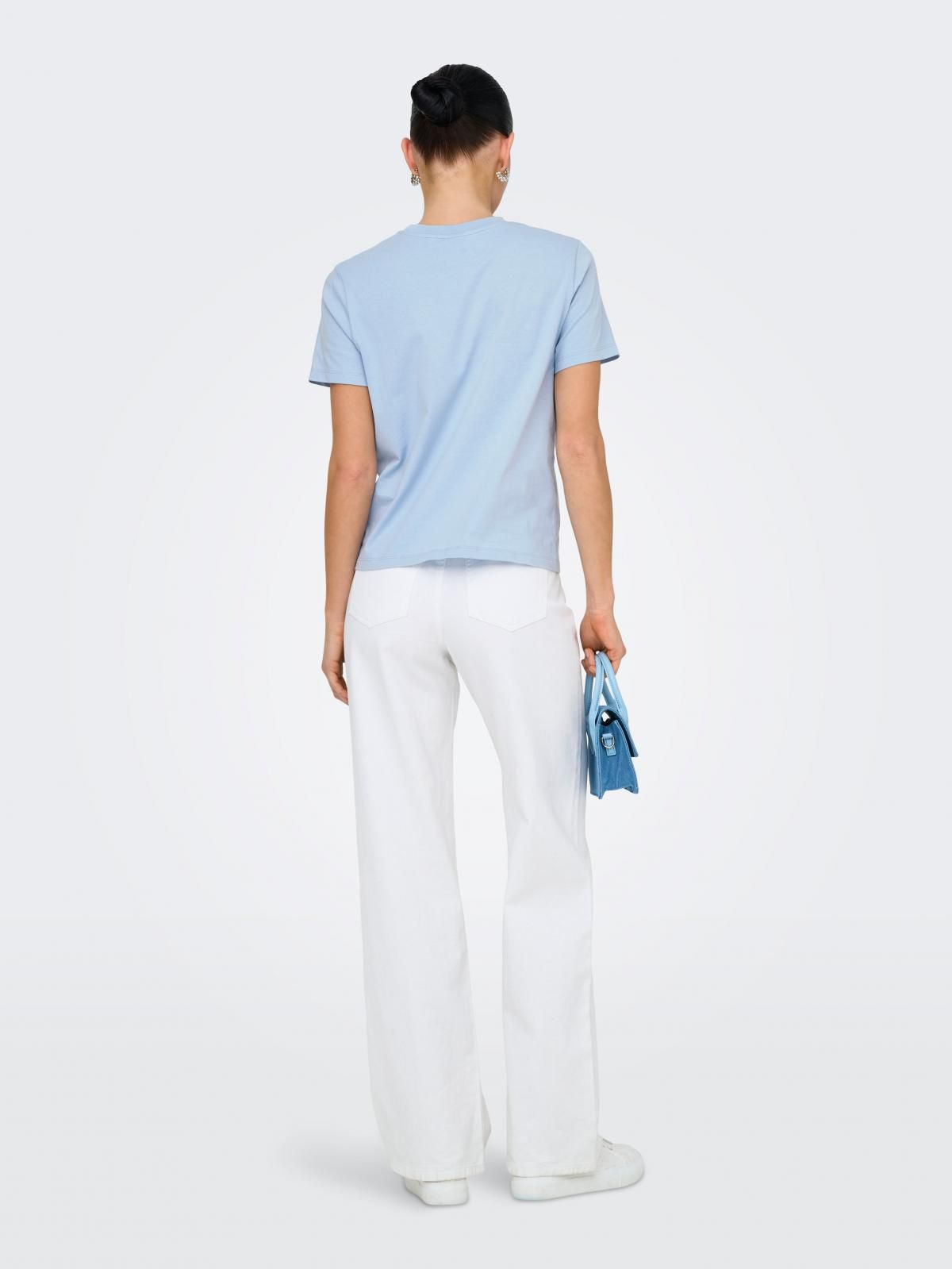 제이디와이 레이스 디테일 라운드넥 반팔 티셔츠 15322073_3013 BLUE / SOFT CHAMBRAY - 상세 이미지 2