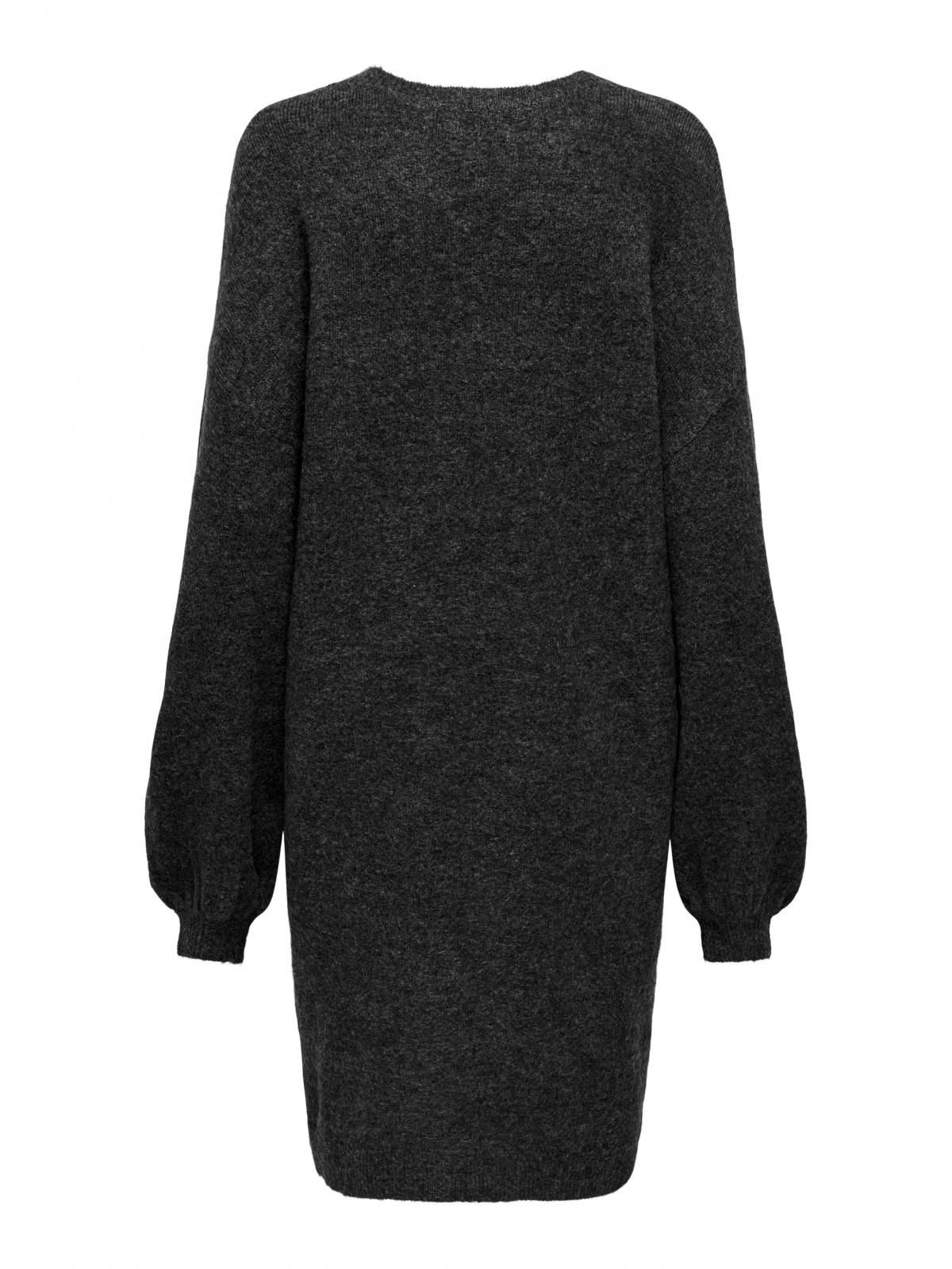 온리 브이넥 니트 레이스 미니 원피스 15329231_2383_1129235 GREY / DARK GREY MELANGE - 상세 이미지 4