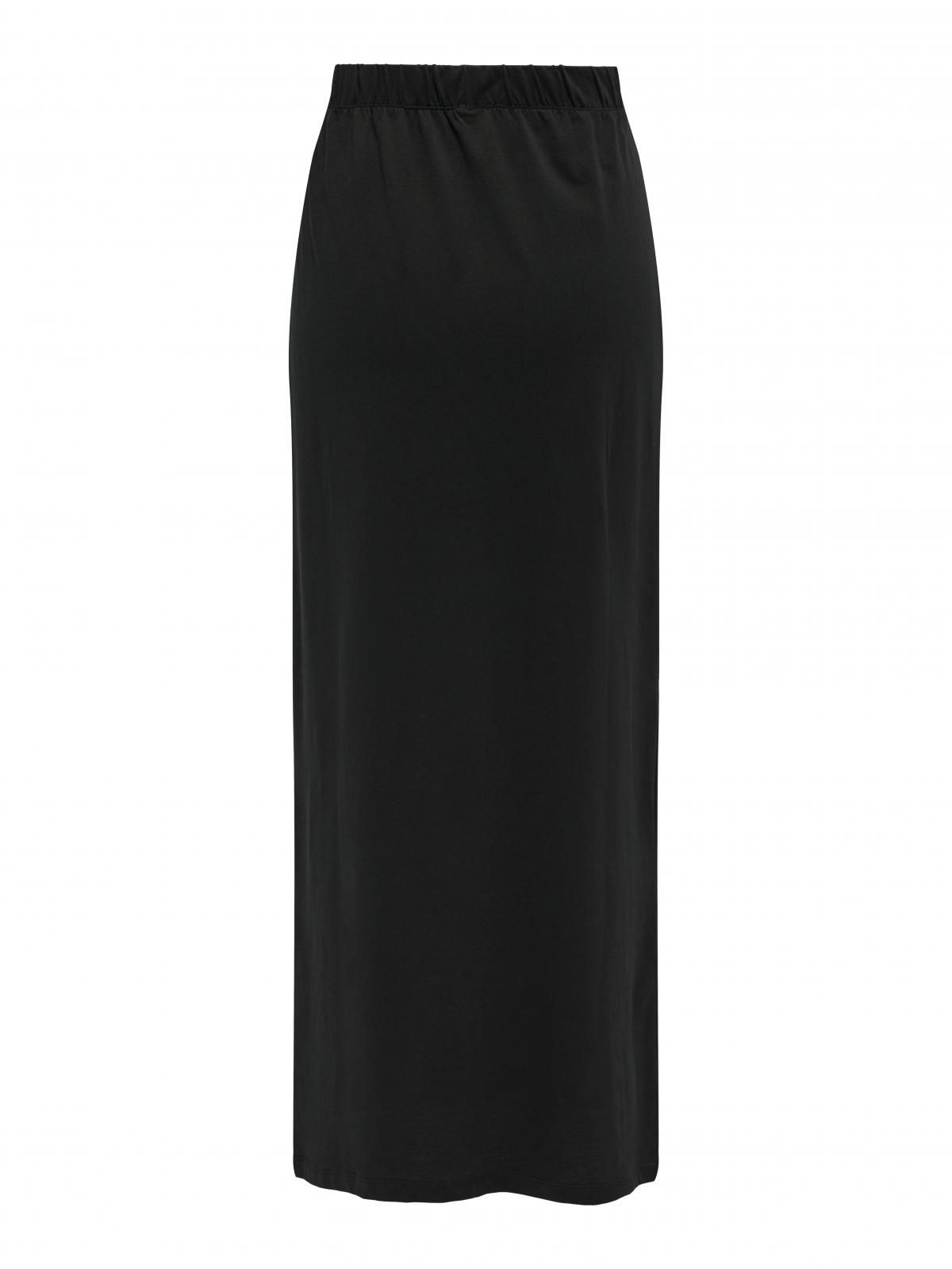온리 베이직 롱스커트 밴딩 블랙 15322351_2161 BLACK / BLACK - 상세 이미지 4