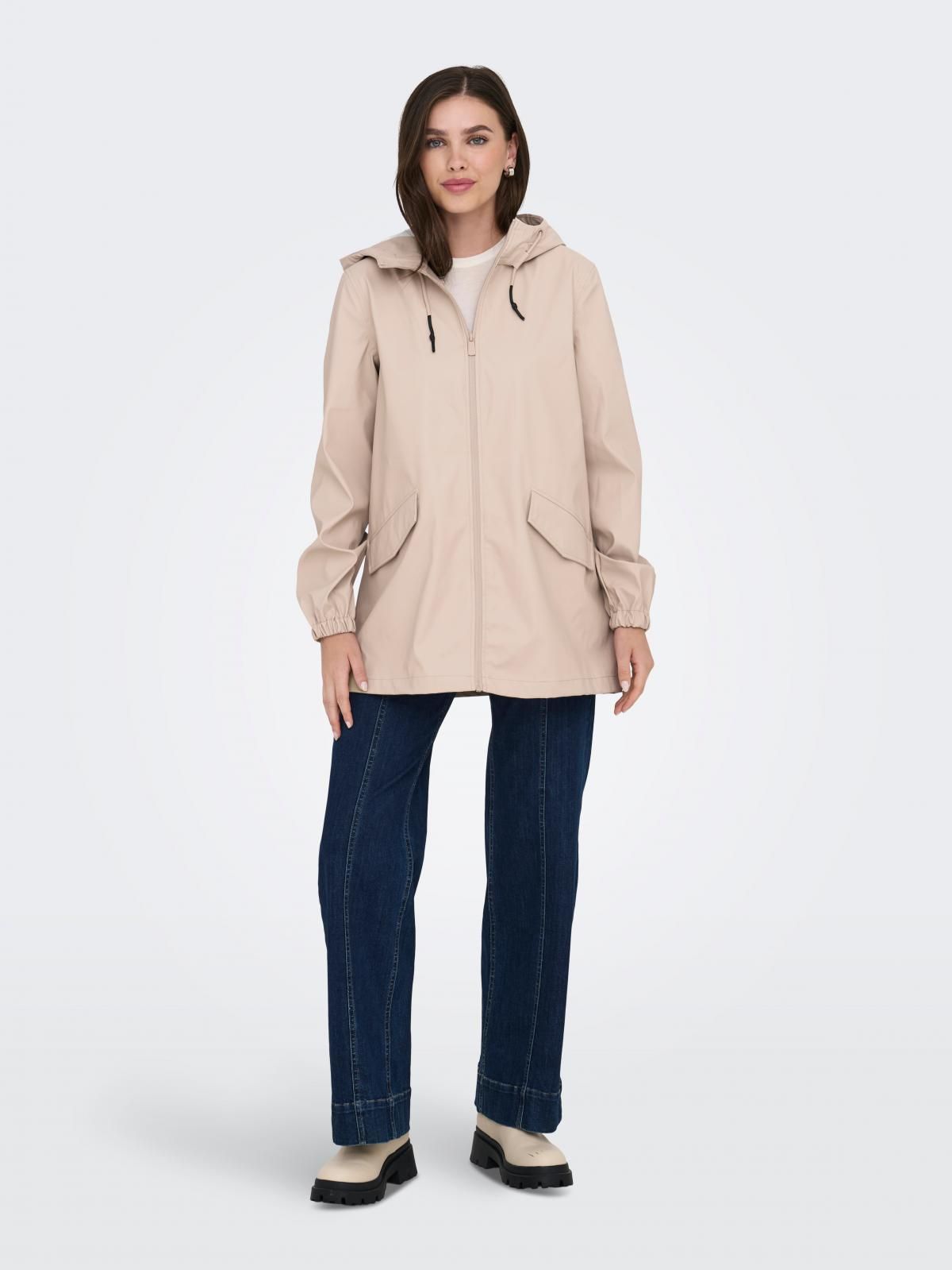 제이디와이 베이직 방수 후드 레인코트 15353989_116_1228407 WHITE / SIMPLY TAUPE - 상세 이미지 5