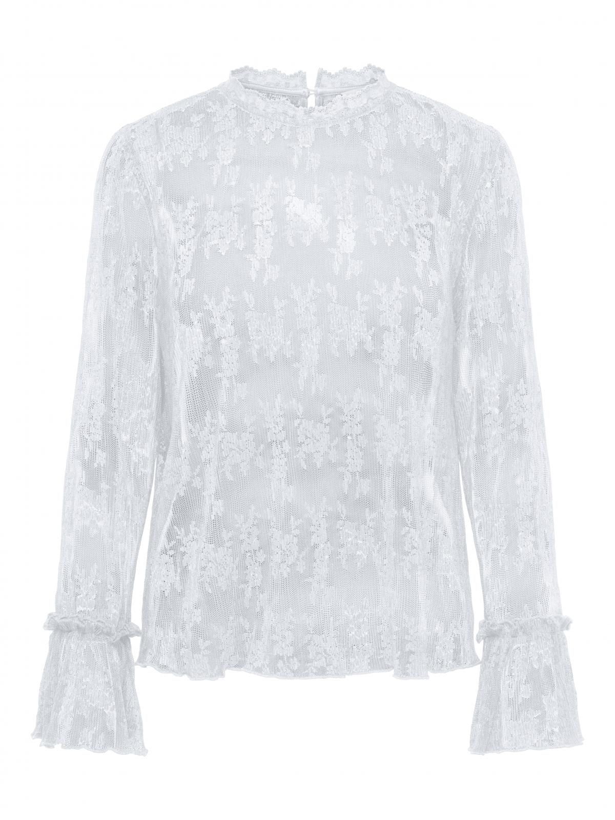온리 레이스 시스루 긴팔 블라우스 15375176_5 WHITE / BRIGHT WHITE - 상품 이미지