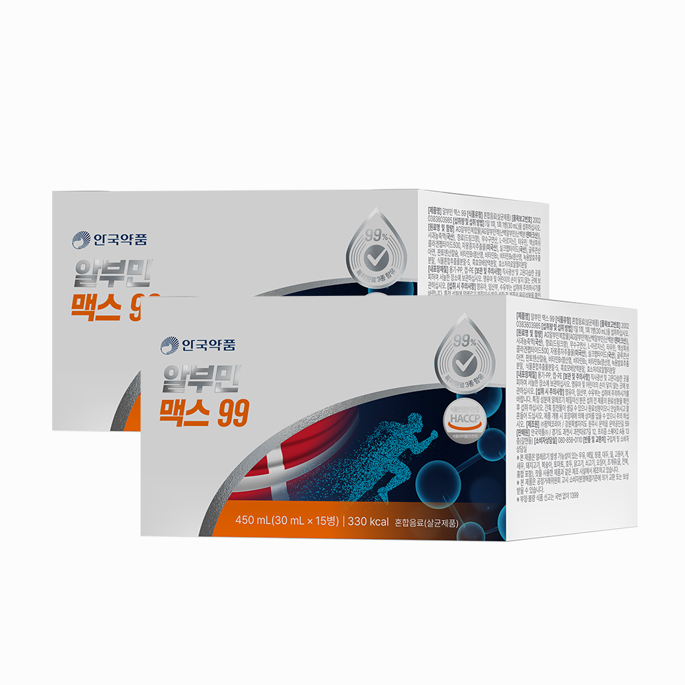 안국약품 덴마크산 알부민 맥스 99 15개입, 2개 - 상품 이미지