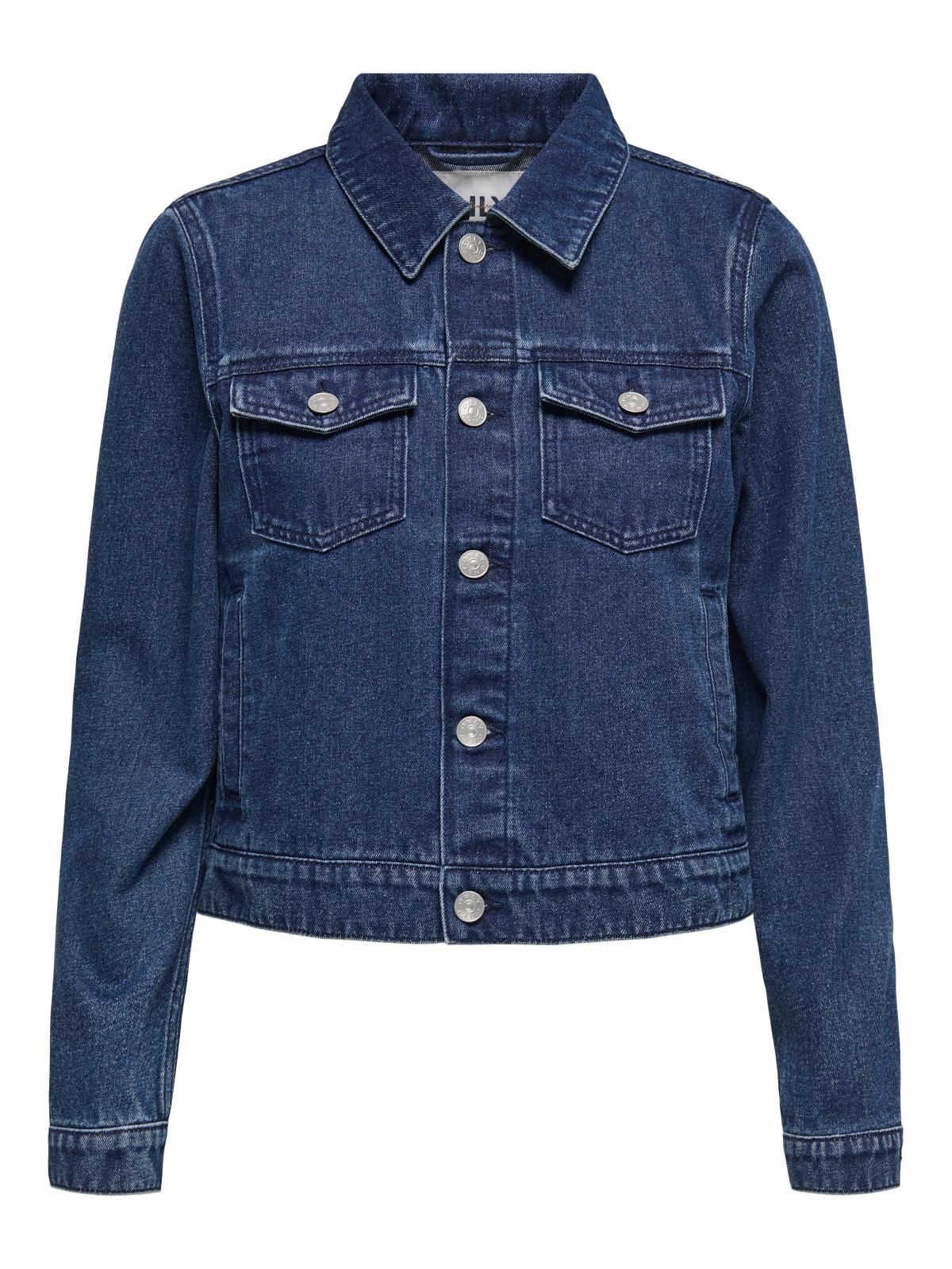 온리 테크니컬 클래식 데님 재킷 15346962_2114 BLUE / DARK BLUE DENIM - 상세 이미지 3