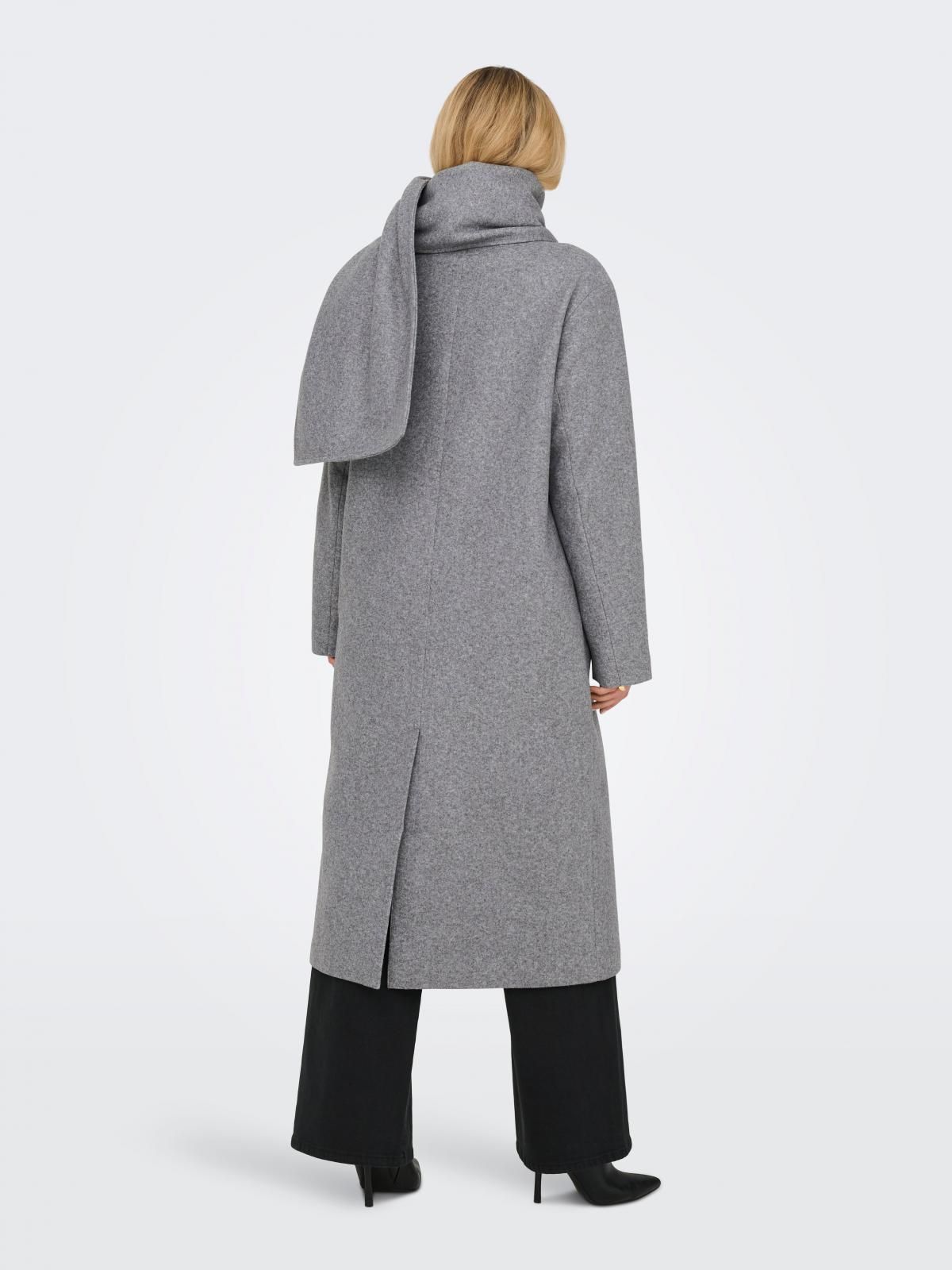 온리 테크니컬 라이트그레이 롱코트 15348930_2382_1218399 GREY / MEDIUM GREY MELANGE - 상세 이미지 2
