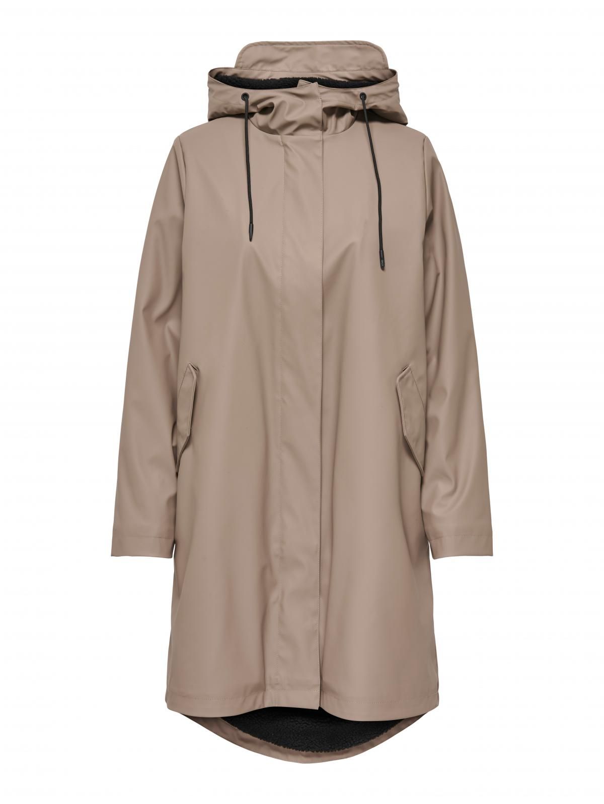 온리 테크니컬 방수 후드 레인코트 15348809_120 GREY / WALNUT - 상세 이미지 4