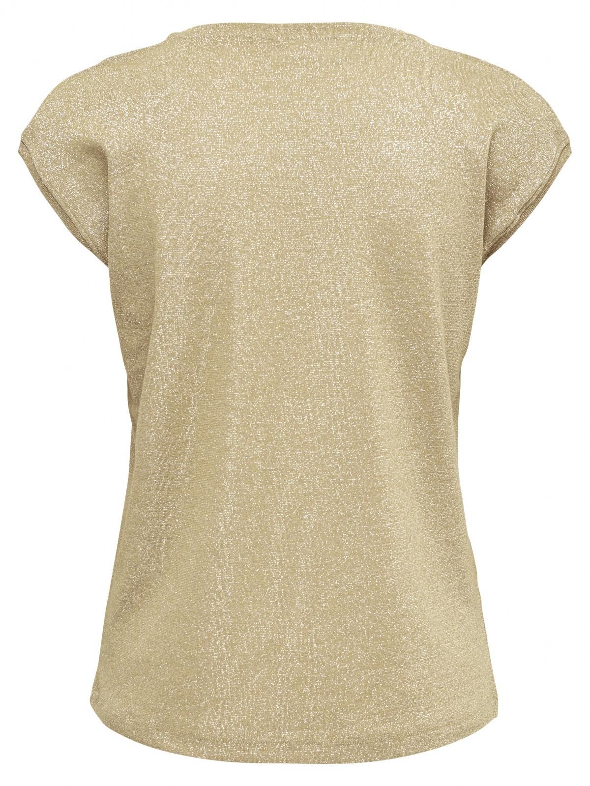 온리 베이직 라운드넥 반팔 티셔츠 15136069_2701 SILVER / GOLD COLOUR - 상세 이미지 5
