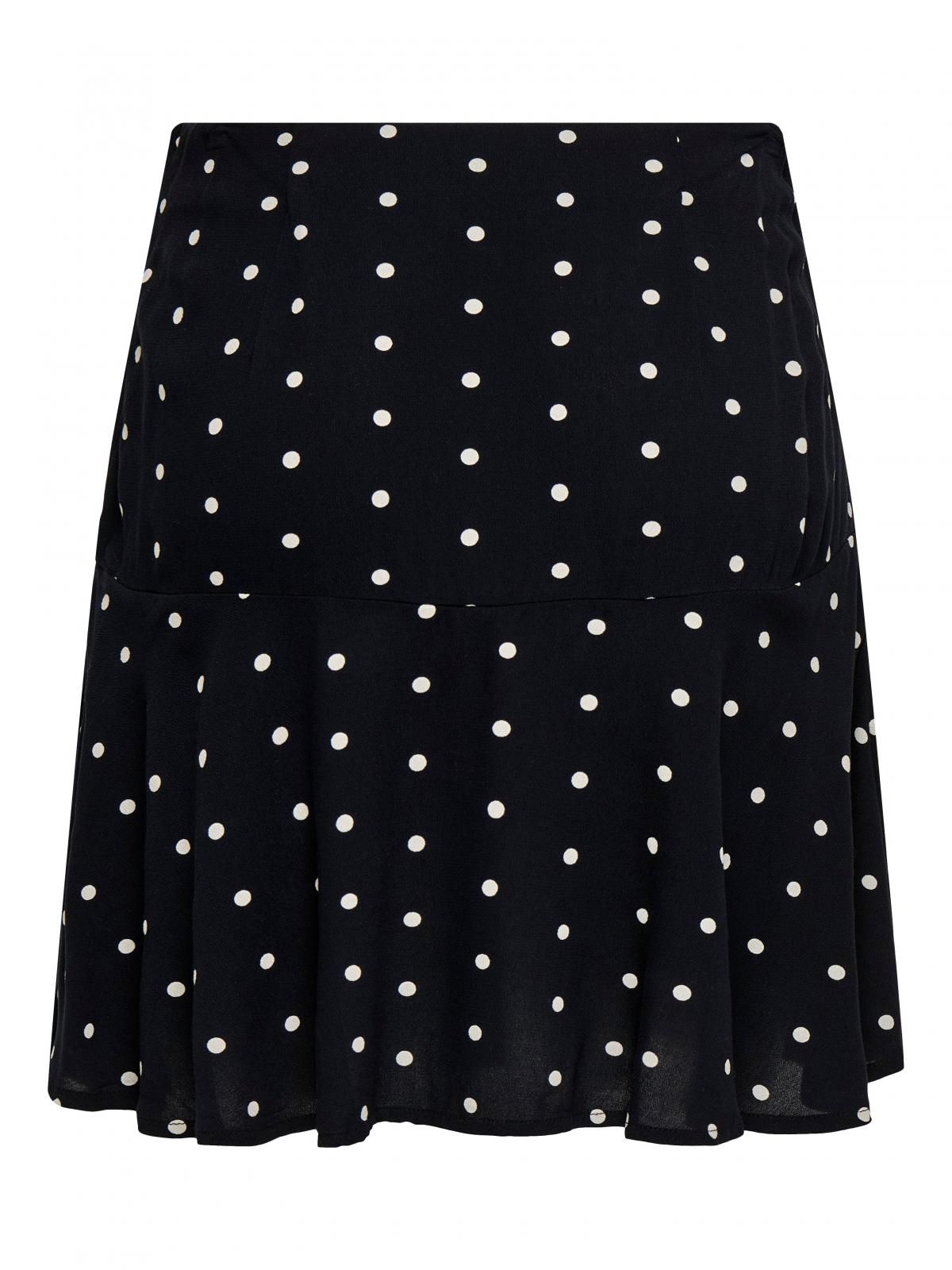 온리 트렌디 도트 패턴 미니 스커트 15368310_2161_1252937 BLACK / BLACK - 상세 이미지 4