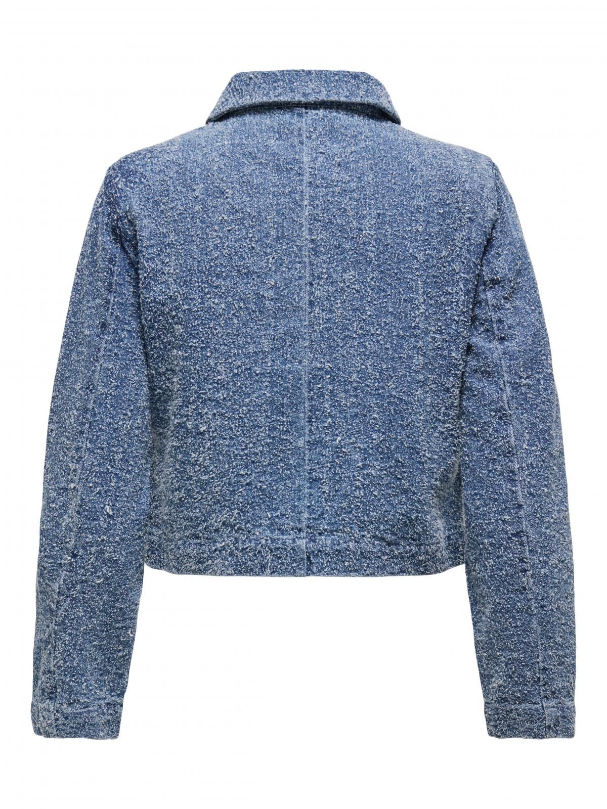 제이디와이 테크니컬 트위드 크롭 재킷 15341468_2115 BLUE / MEDIUM BLUE DENIM - 상세 이미지 4