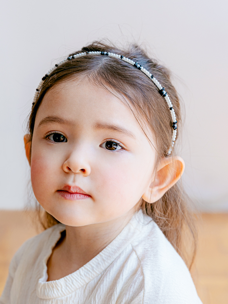 하이븐 비즈 헤어밴드 유아머리띠 - 메인 이미지