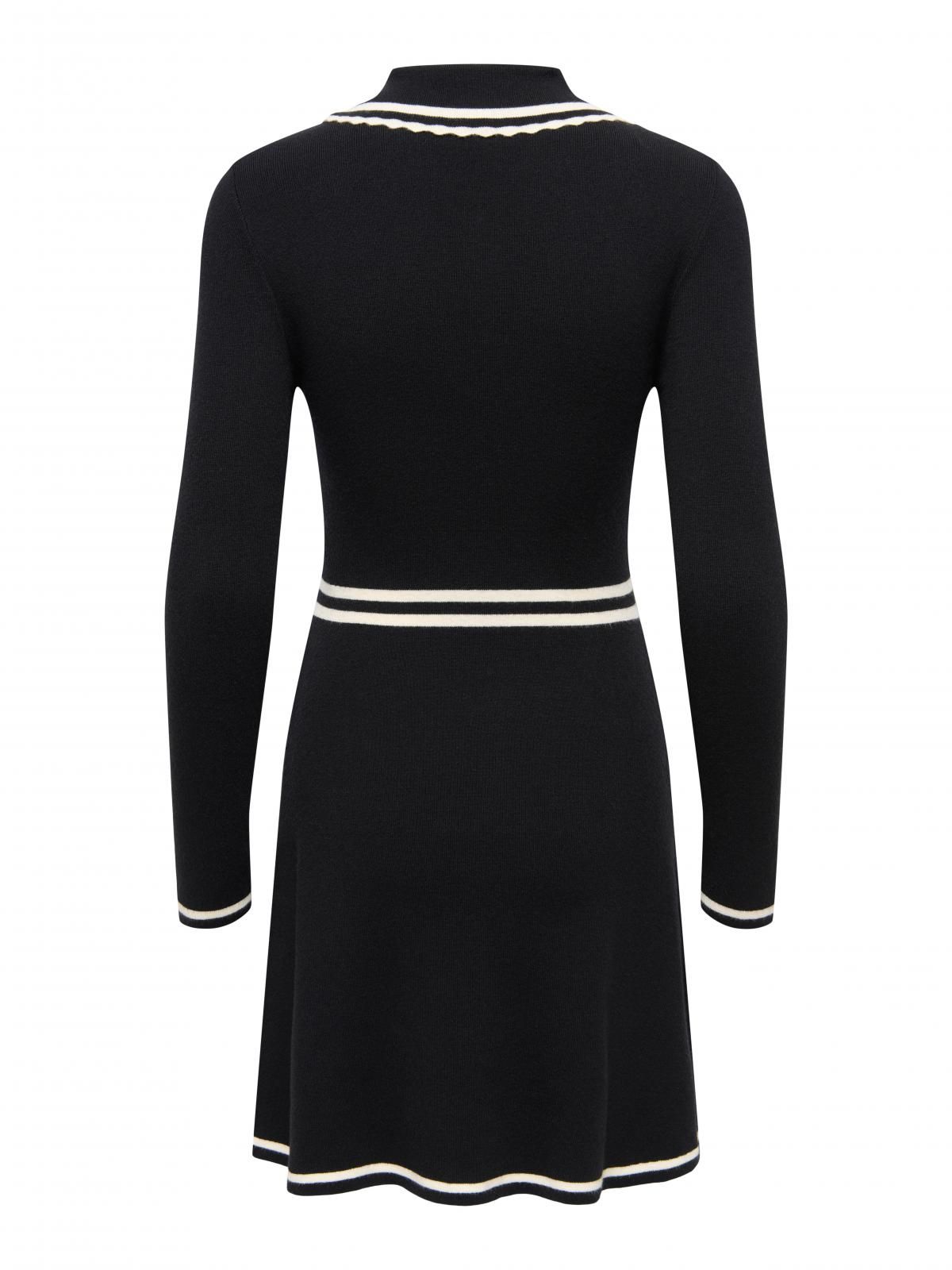 온리 테크니컬 니트 미니 원피스 15374454_2161_1272245 BLACK / BLACK - 상세 이미지 4