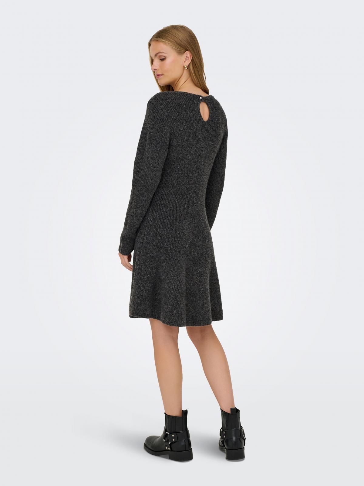 제이디와이 브이넥 니트 미니 원피스 15355469_2383 GREY / DARK GREY MELANGE - 상세 이미지 2