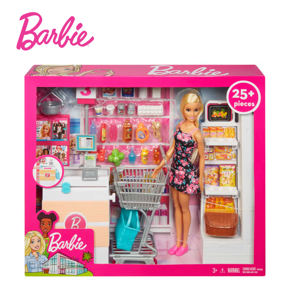 [BARBIE] 바비 패밀리 슈퍼마켓 플레이세트 인형놀이 가족놀이 역할놀이 여아선물 마트놀이 장보기 이미지 6