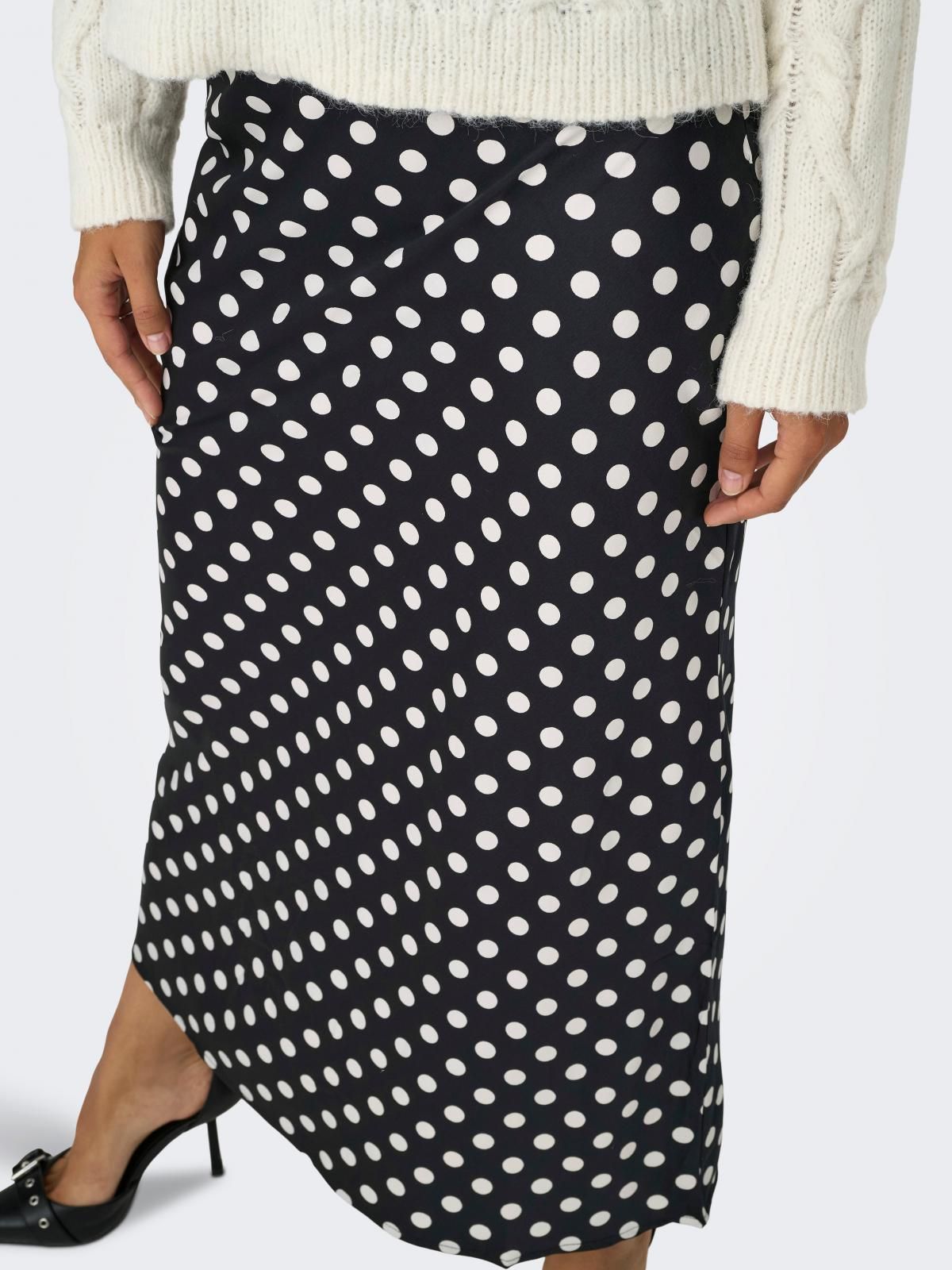 온리 도트 패턴 롱 스커트 15368305_2161_1252933 BLACK / BLACK 이미지 6