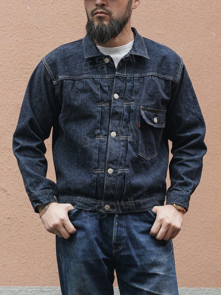 브론슨 BRONSON 37806XX 기본 색상 데님 13oz 싱글 포켓 타입 파랑 M - 상세 이미지 2