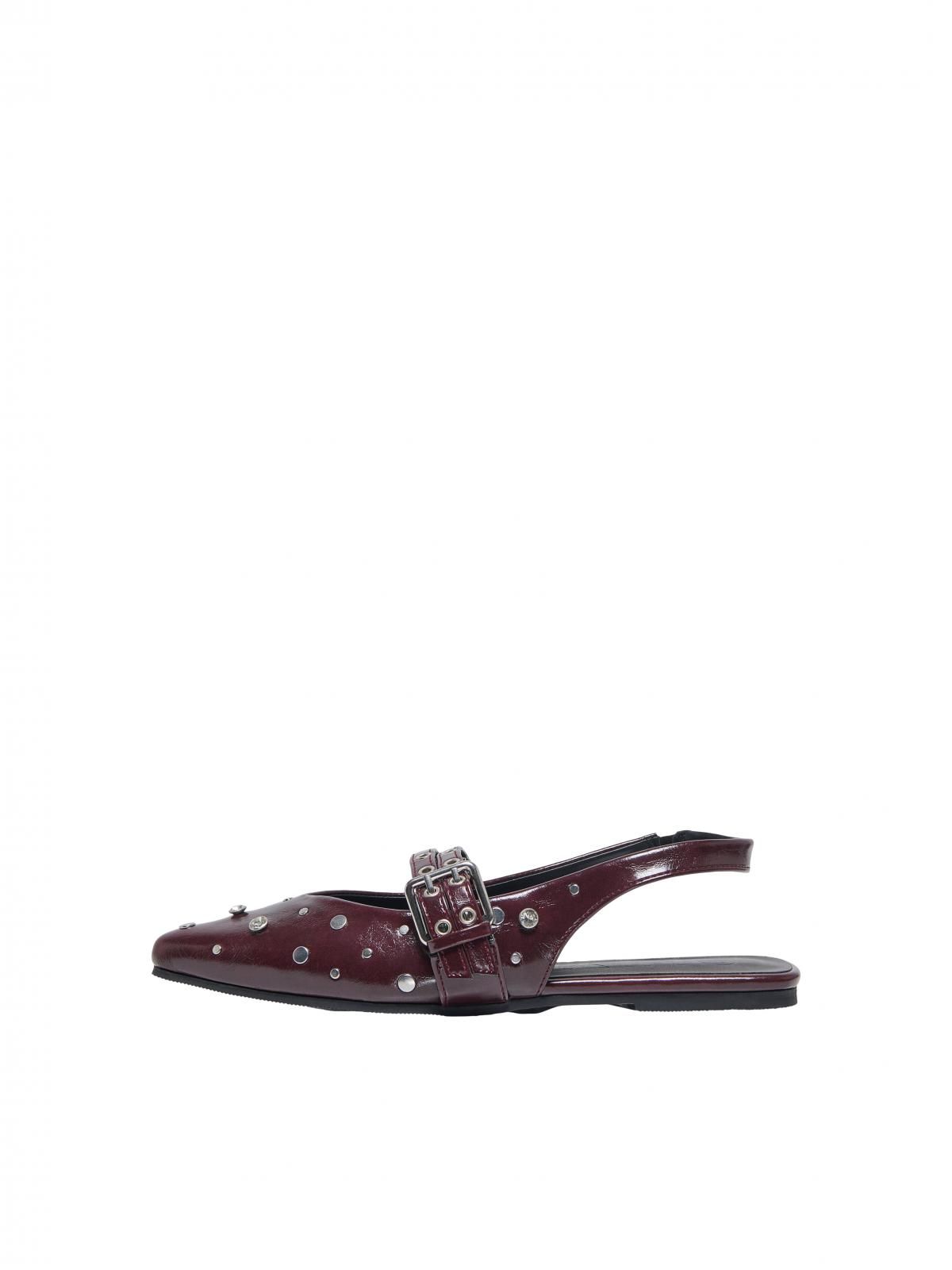온리 글리터 스터드 버건디 스트랩 샌들 15340903_1013 PURPLE / BURGUNDY - 상품 이미지