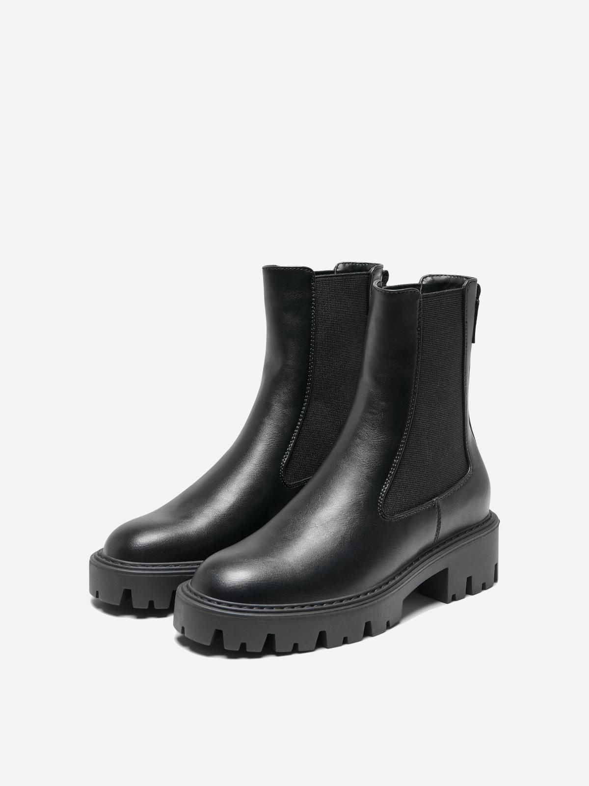 온리 트렌디 첼시 앵클부츠 15272047_2161 BLACK / BLACK - 상세 이미지 5