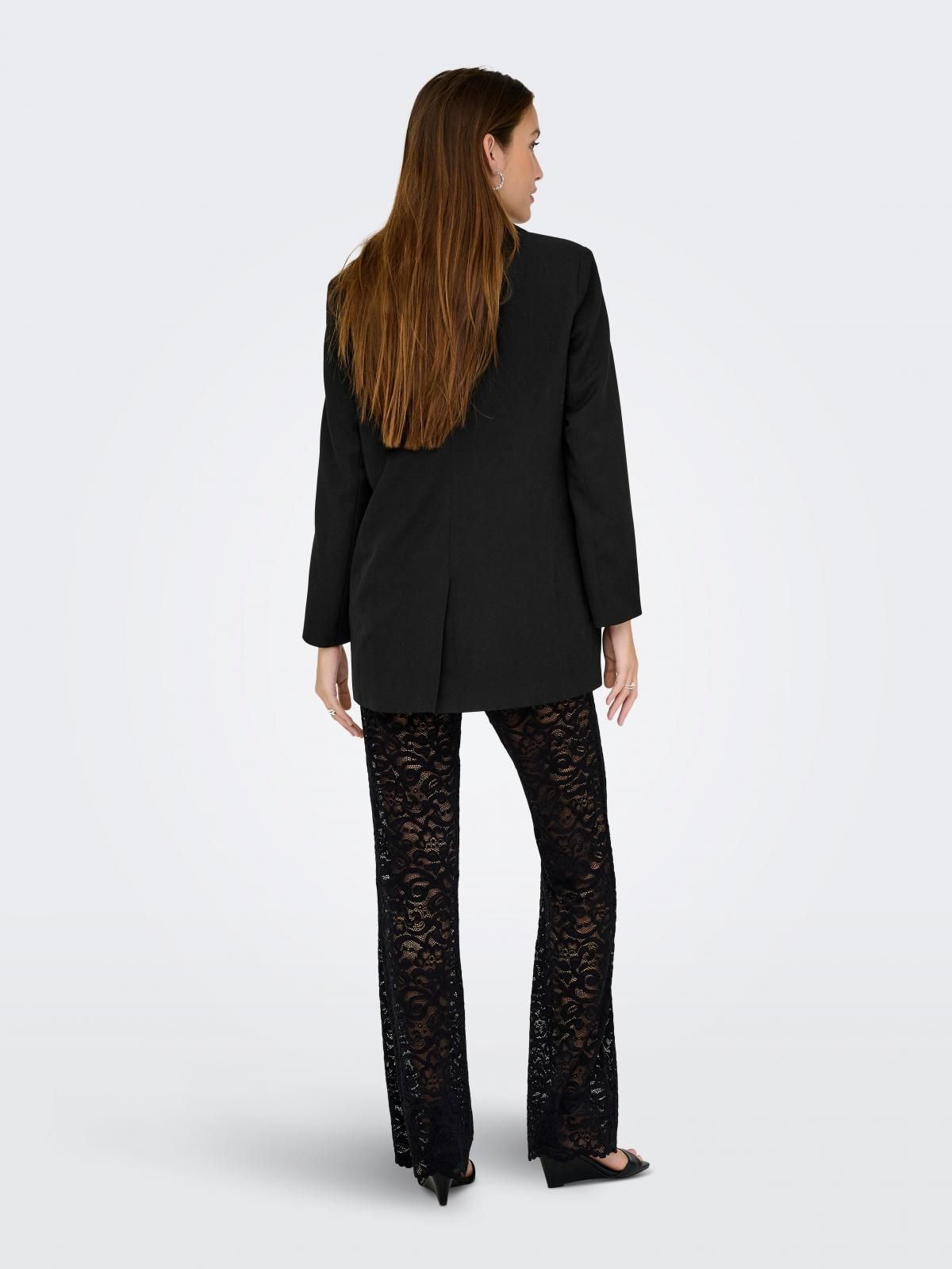 온리 오버핏 테일러드 블랙 블레이저 15318088_2161 BLACK / BLACK - 상세 이미지 2