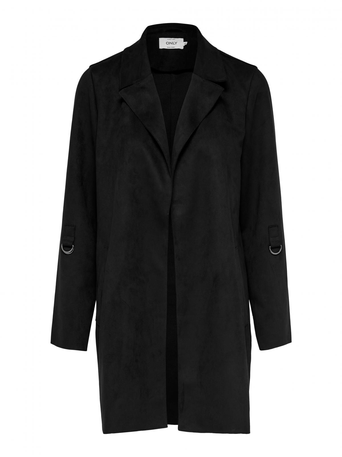 온리 테크니컬 롤업 롱 코트 15179864_2161 BLACK / BLACK - 상세 이미지 3
