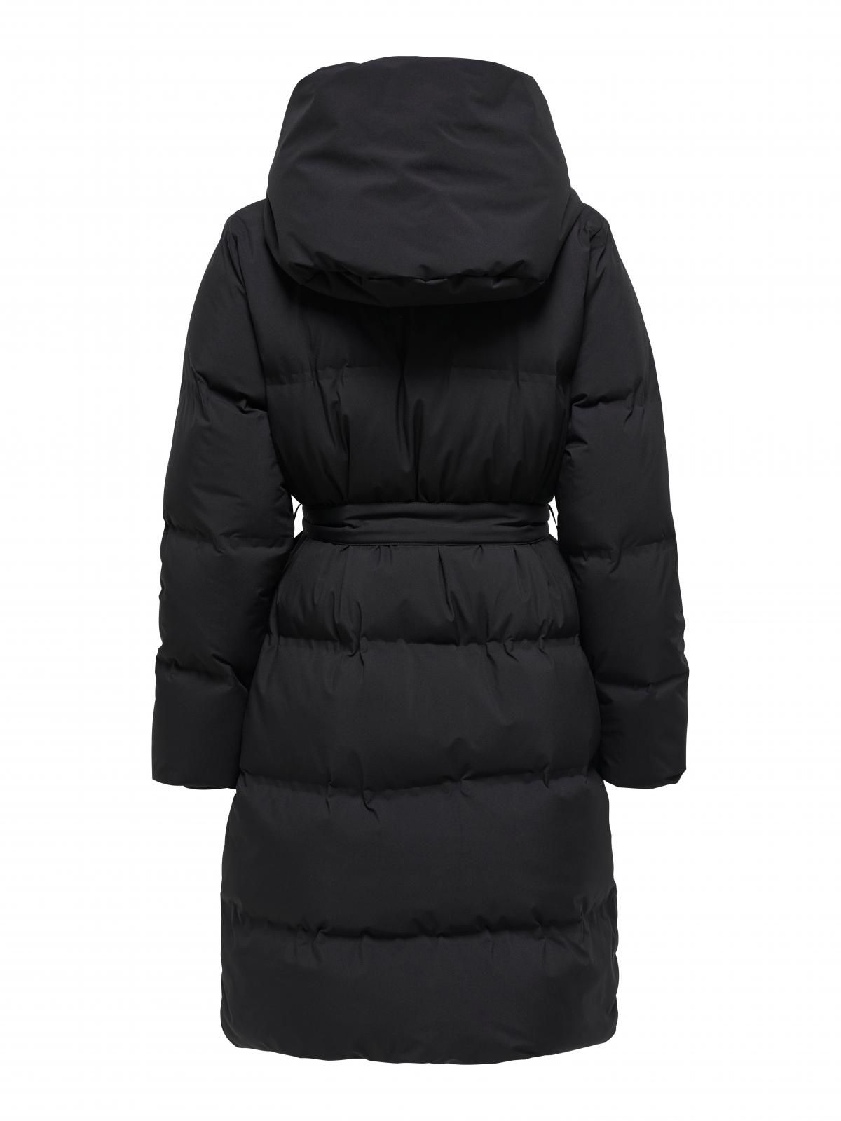 온리 방풍 벨트 롱 패딩코트 경량다운 하이넥 15365782_2161 BLACK / BLACK - 상세 이미지 4