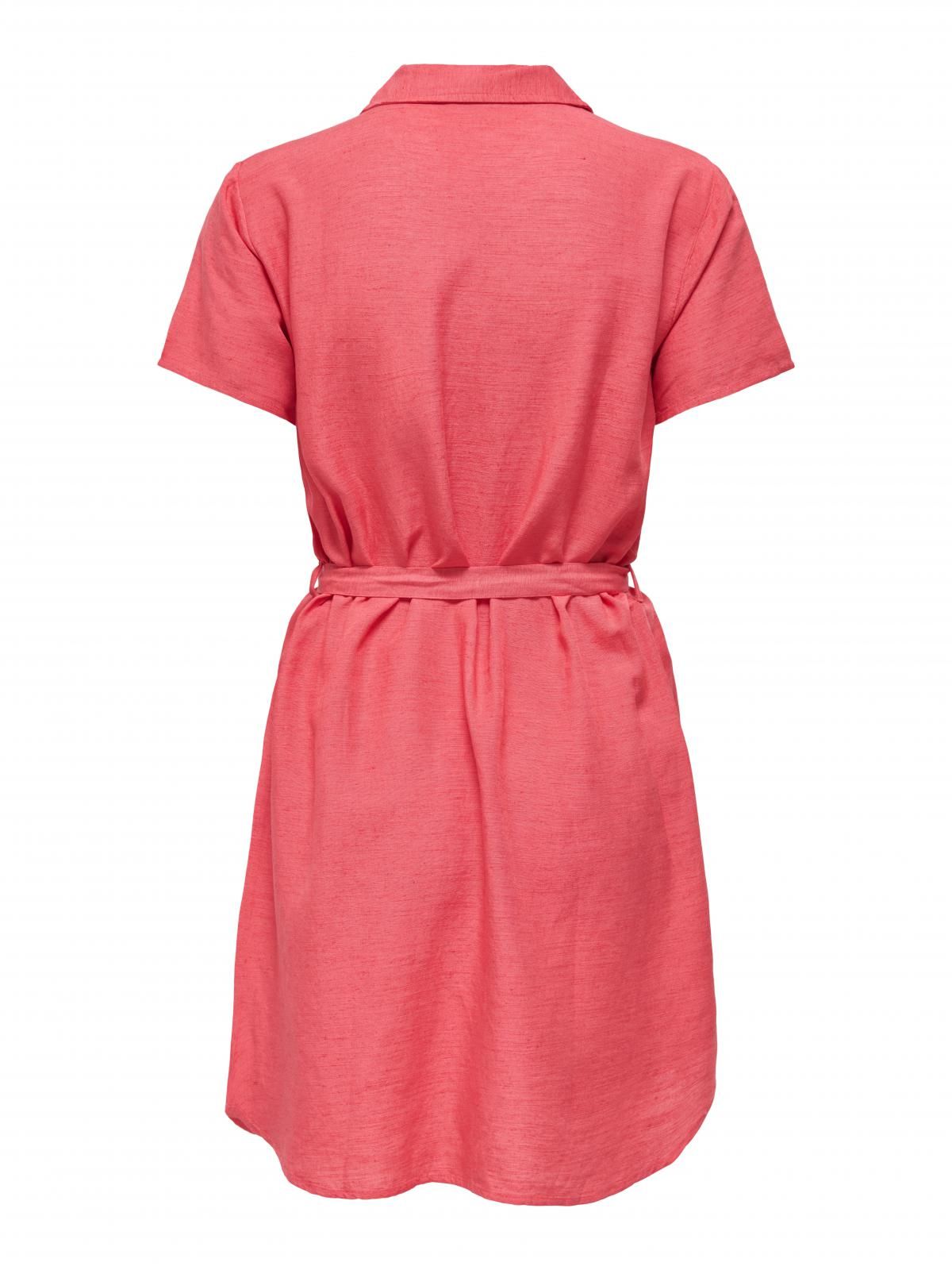 제이디와이 페미닌 벨티드 셔츠 미니 원피스 15346558_731 ROSE / ROSE OF SHARON - 상세 이미지 4