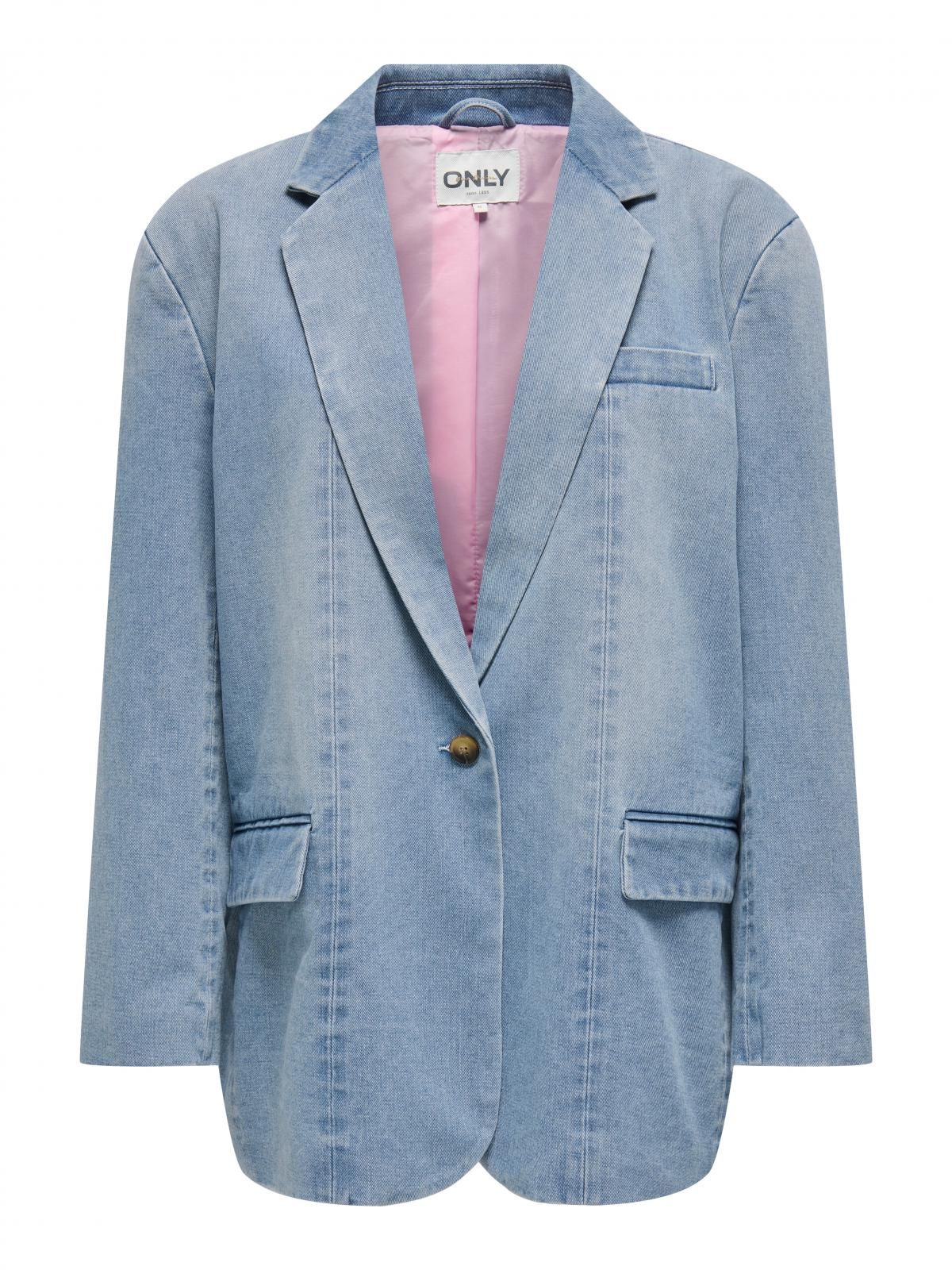 온리 데님 테일러드 블레이저 15338592_2116_1190486 BLUE / LIGHT BLUE DENIM - 상세 이미지 3