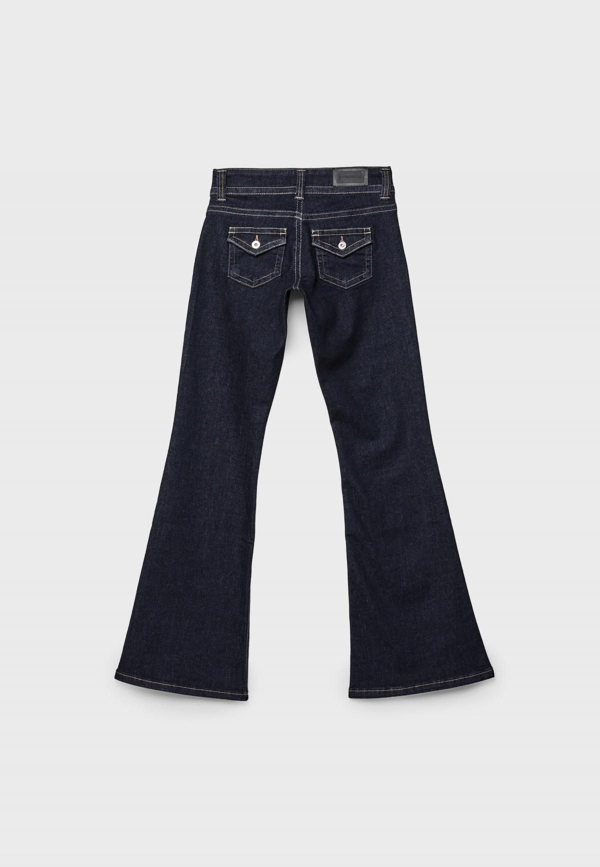 스트라디바리우스 로우라이즈 부츠컷 플레어 데님 팬츠 4898/274 RINSE BLUE DENIM - 상세 이미지 2