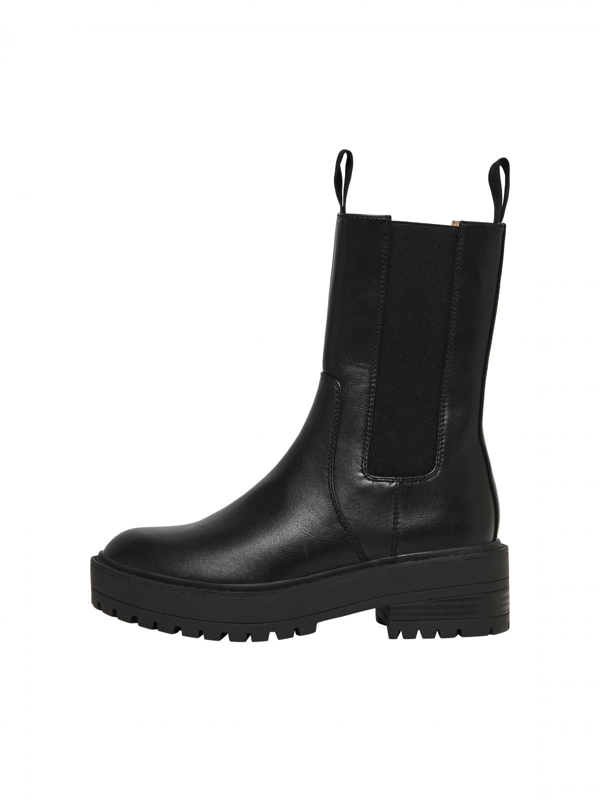 온리 라운드토 첼시 앵클부츠 15366476_2161 BLACK / BLACK - 상품 이미지