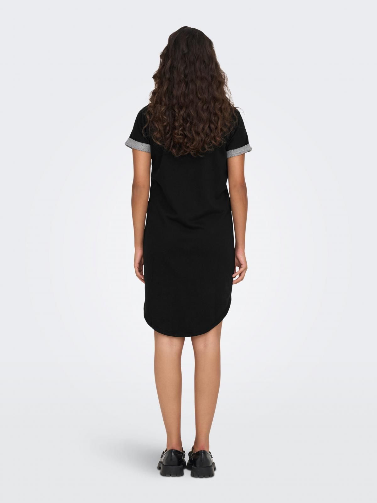 제이디와이 데일리 소프트 저지 반팔 미니 원피스 15174793_2161 BLACK / BLACK - 상세 이미지 2
