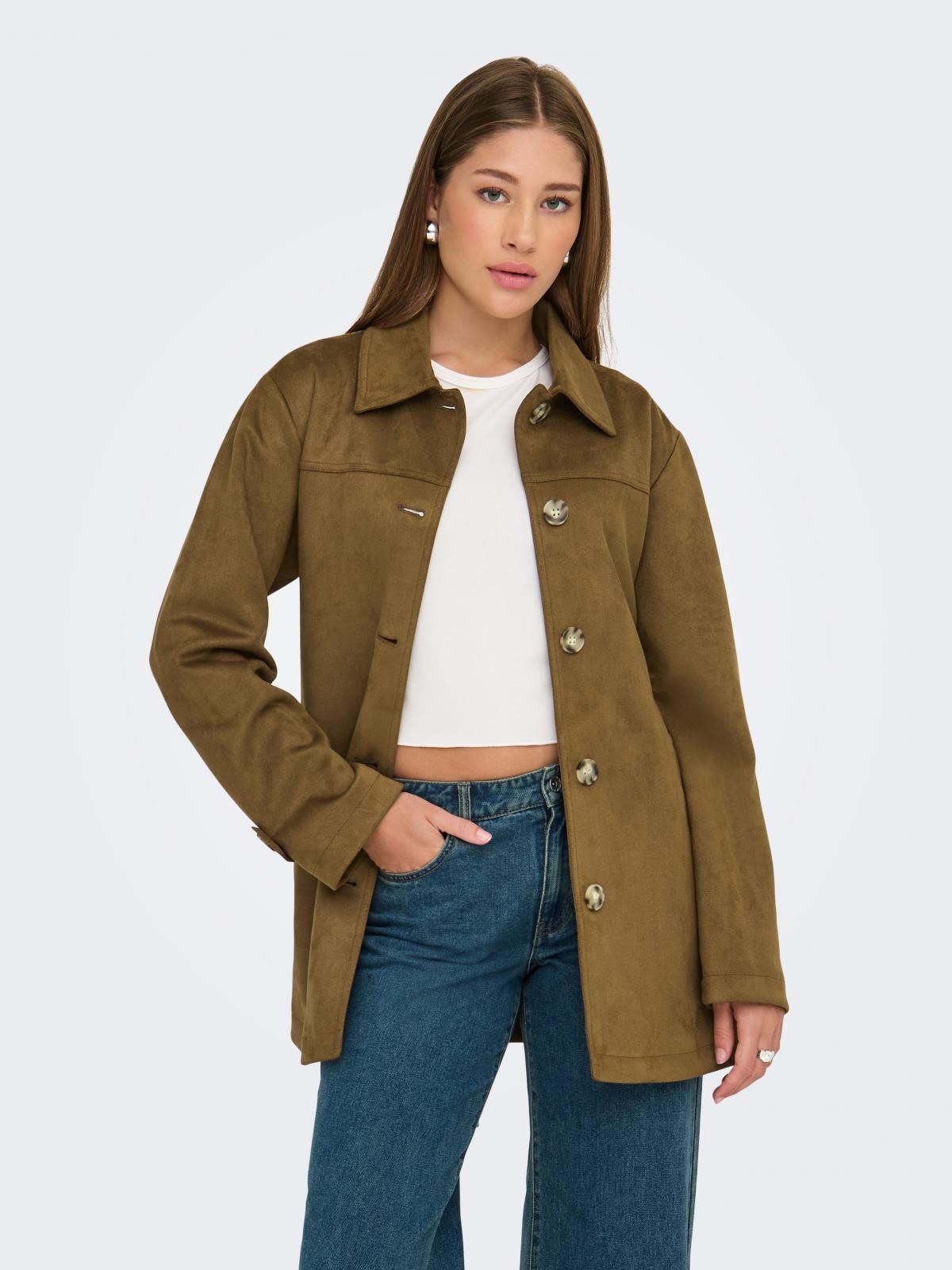 온리 벨티드 테크니컬 재킷 15349200_409 BROWN / COGNAC - 상품 이미지