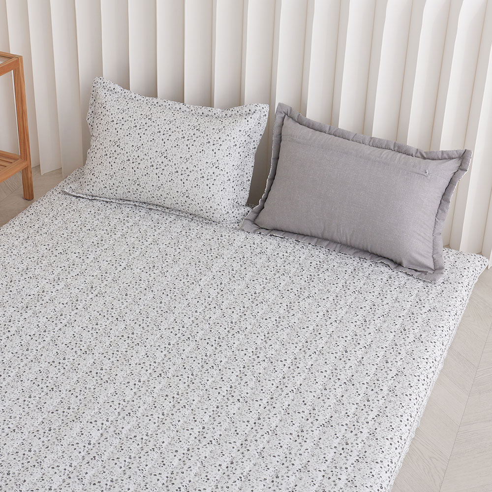 아르떼베딩 잔꽃 요매트 (요커버+솜매트) 바닥에까는 미끄럼방지 누빔 5cm