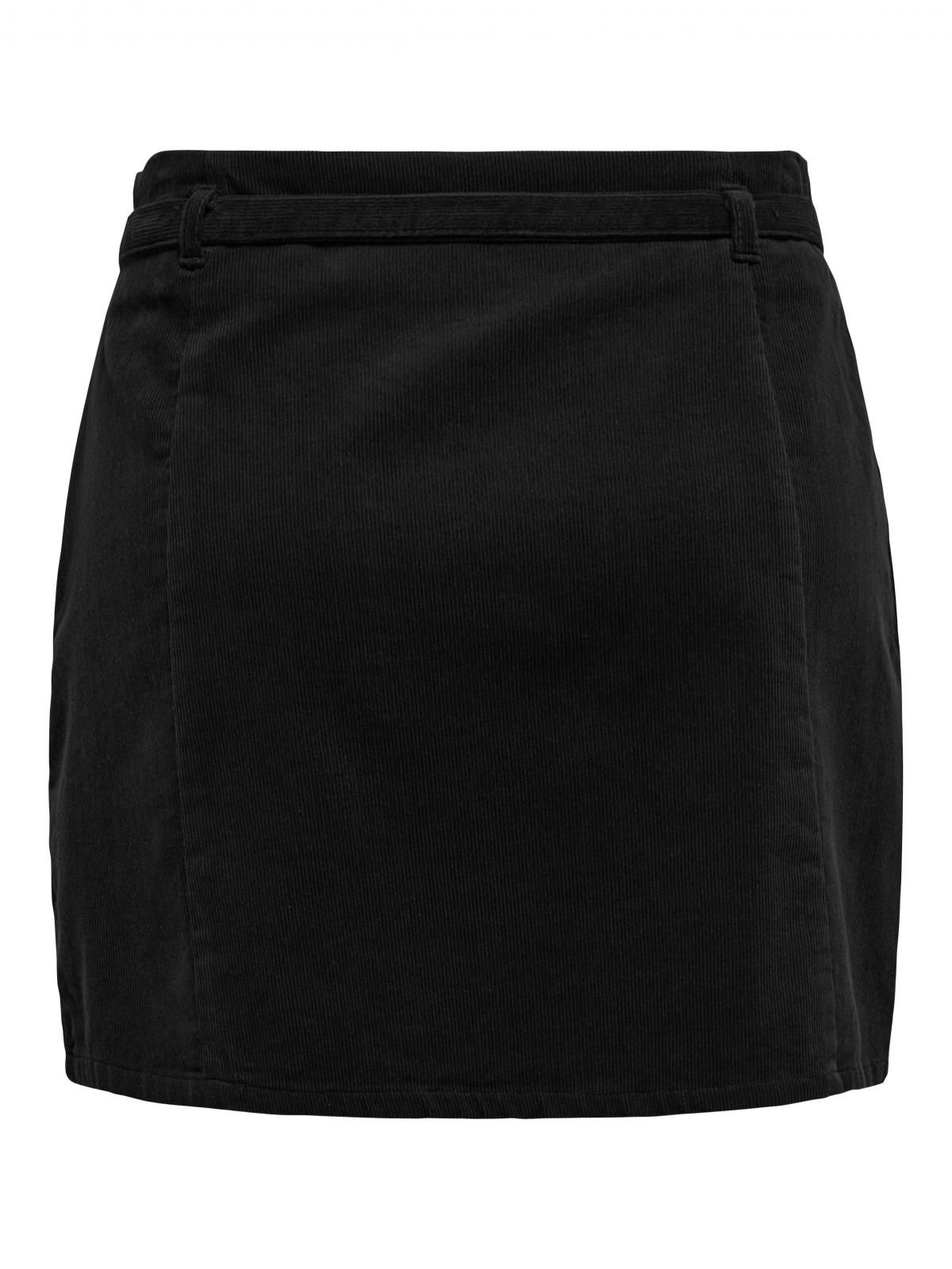 온리 벨트 포인트 블랙 미니 스커트 15351308_2161 BLACK / BLACK - 상세 이미지 4