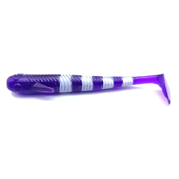 금호조침 UV 축광 와그작 갈치 루어 웜 캔디퍼플, 7.6cm(3인치) - 상품 이미지