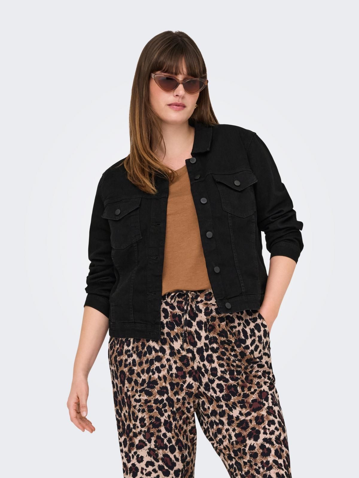 온리 트렌디 블랙 데님 재킷 15250858_2161 BLACK / BLACK - 상품 이미지