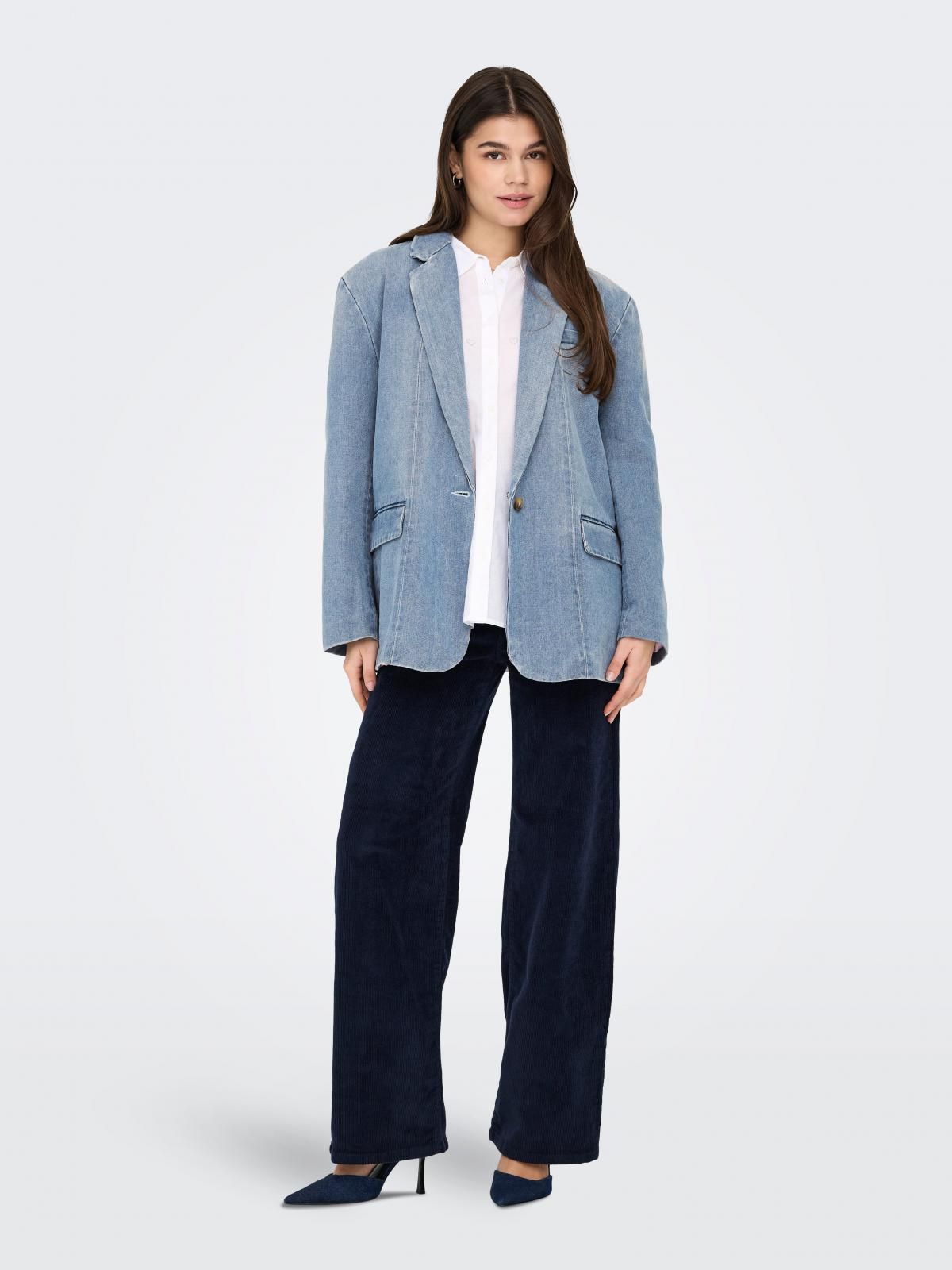 온리 데님 테일러드 블레이저 15338592_2116_1190486 BLUE / LIGHT BLUE DENIM - 상세 이미지 5