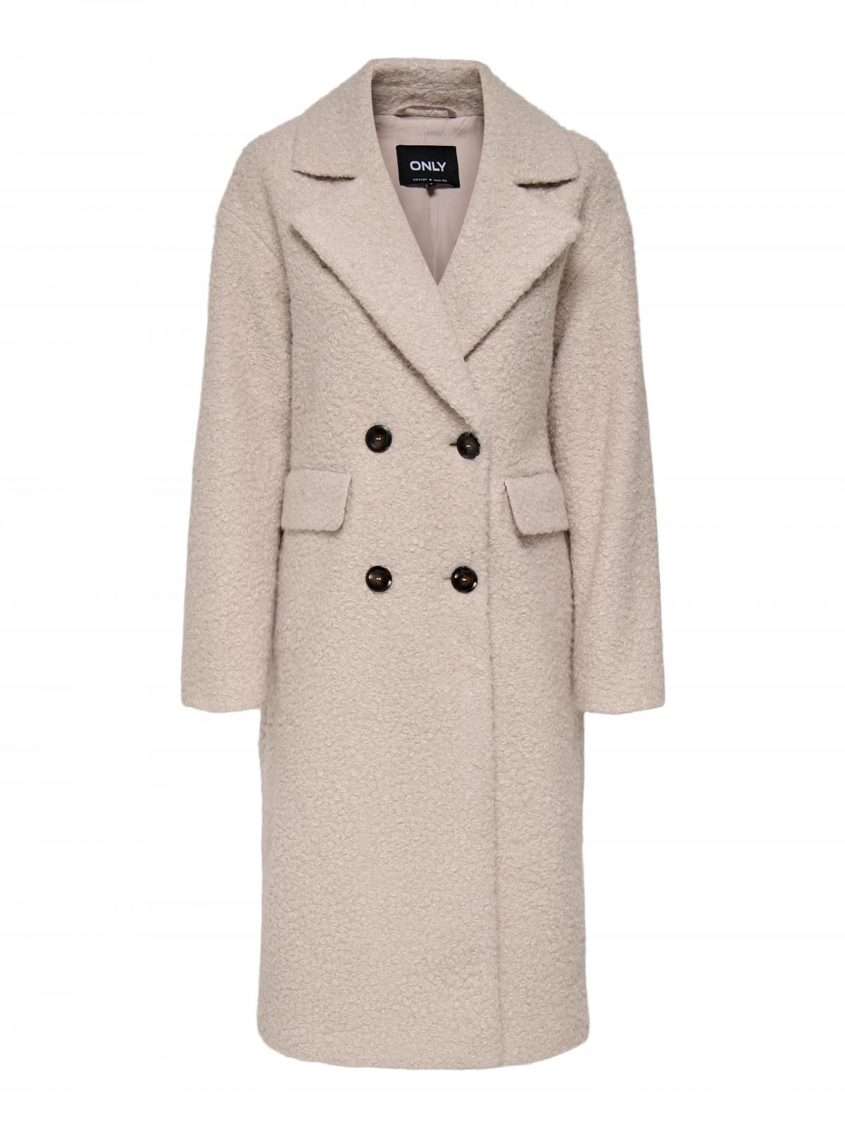 온리 테크니컬 더블브레스트 롱코트 15293695_115 BEIGE / PUMICE STONE - 상품 이미지