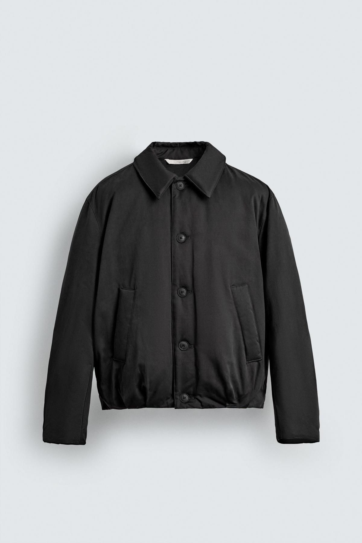 자라 테크니컬 크롭핏 패디드 블랙 재킷 3286/255 BLACK - 상품 이미지