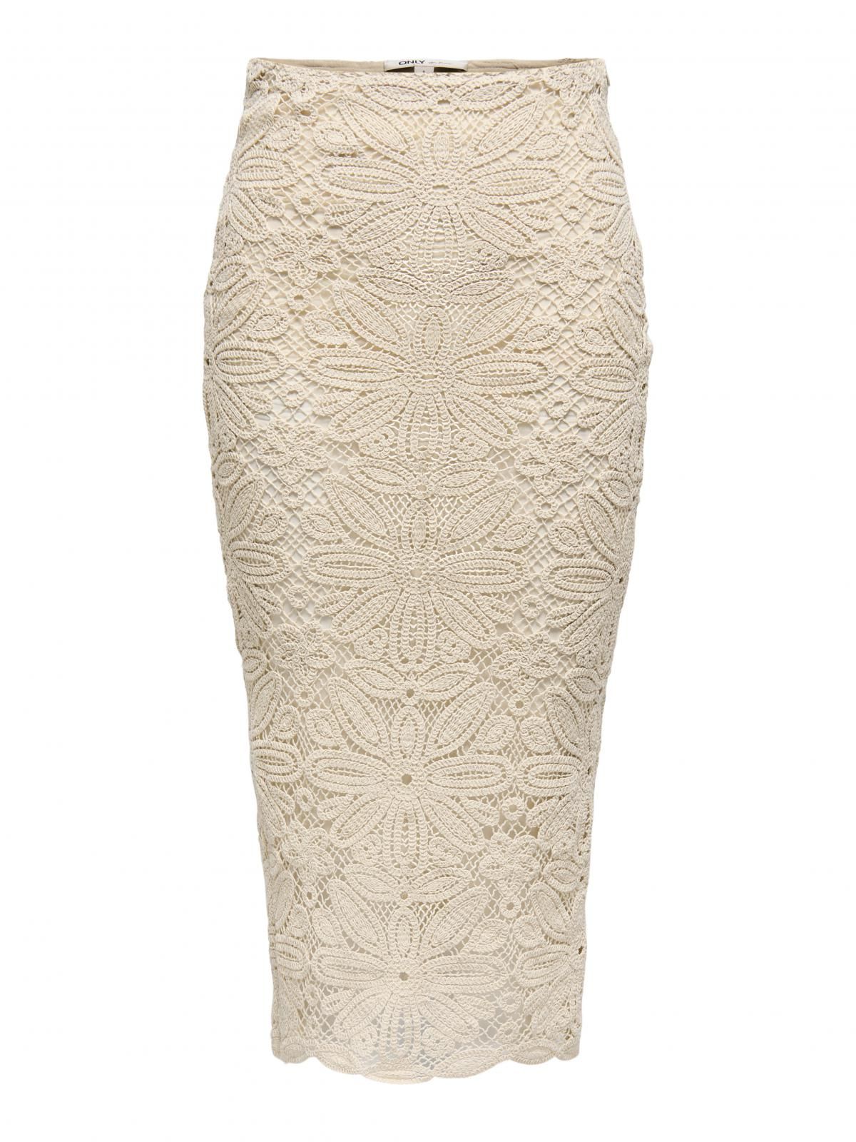 온리 레이스 롱 스커트 코튼 베이지 15344887_38 BEIGE / BEIGE - 상품 이미지
