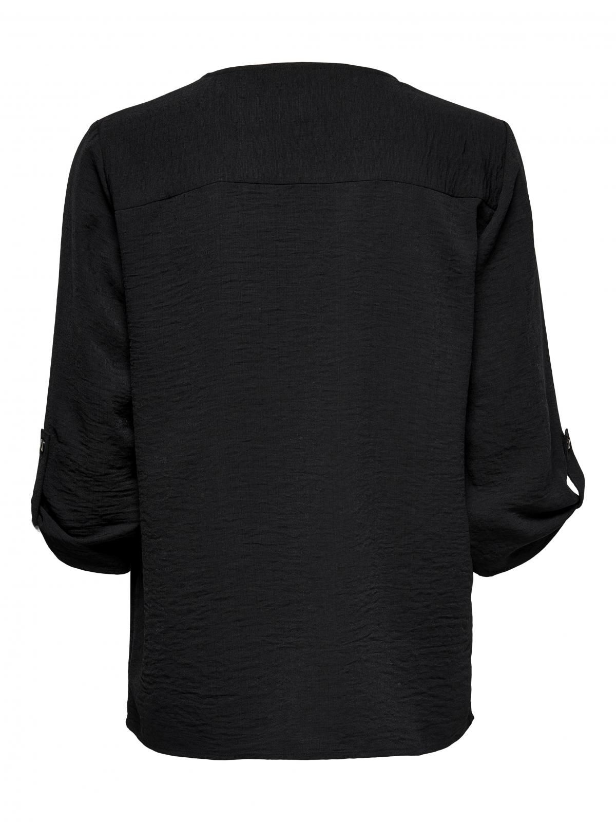 제이디와이 모던 브이넥 루즈핏 블라우스 15226911_2161 BLACK / BLACK - 상세 이미지 4