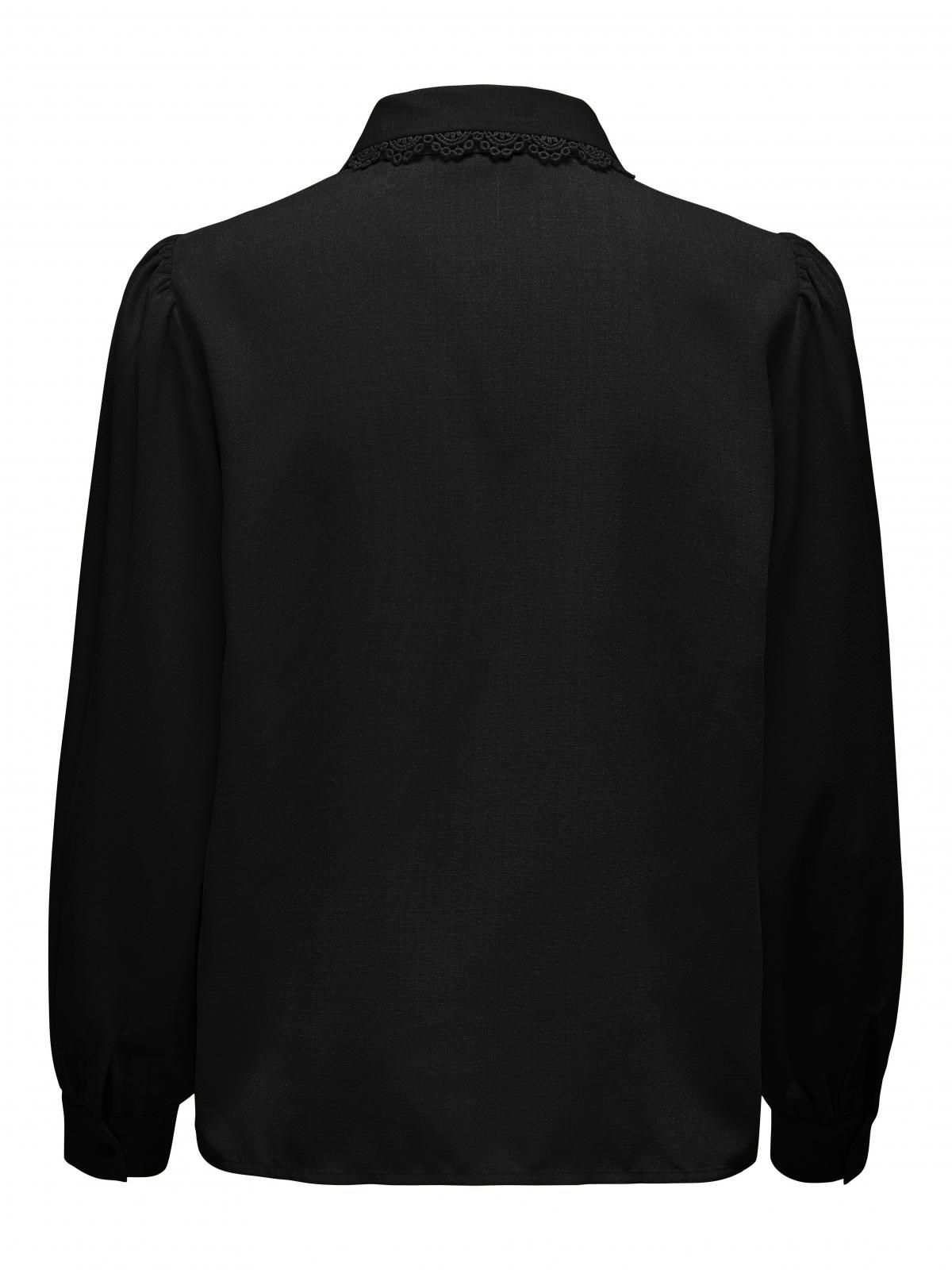 제이디와이 베이직 레이스 칼라 블랙 긴팔 셔츠 15270684_2161 BLACK / BLACK - 상세 이미지 5